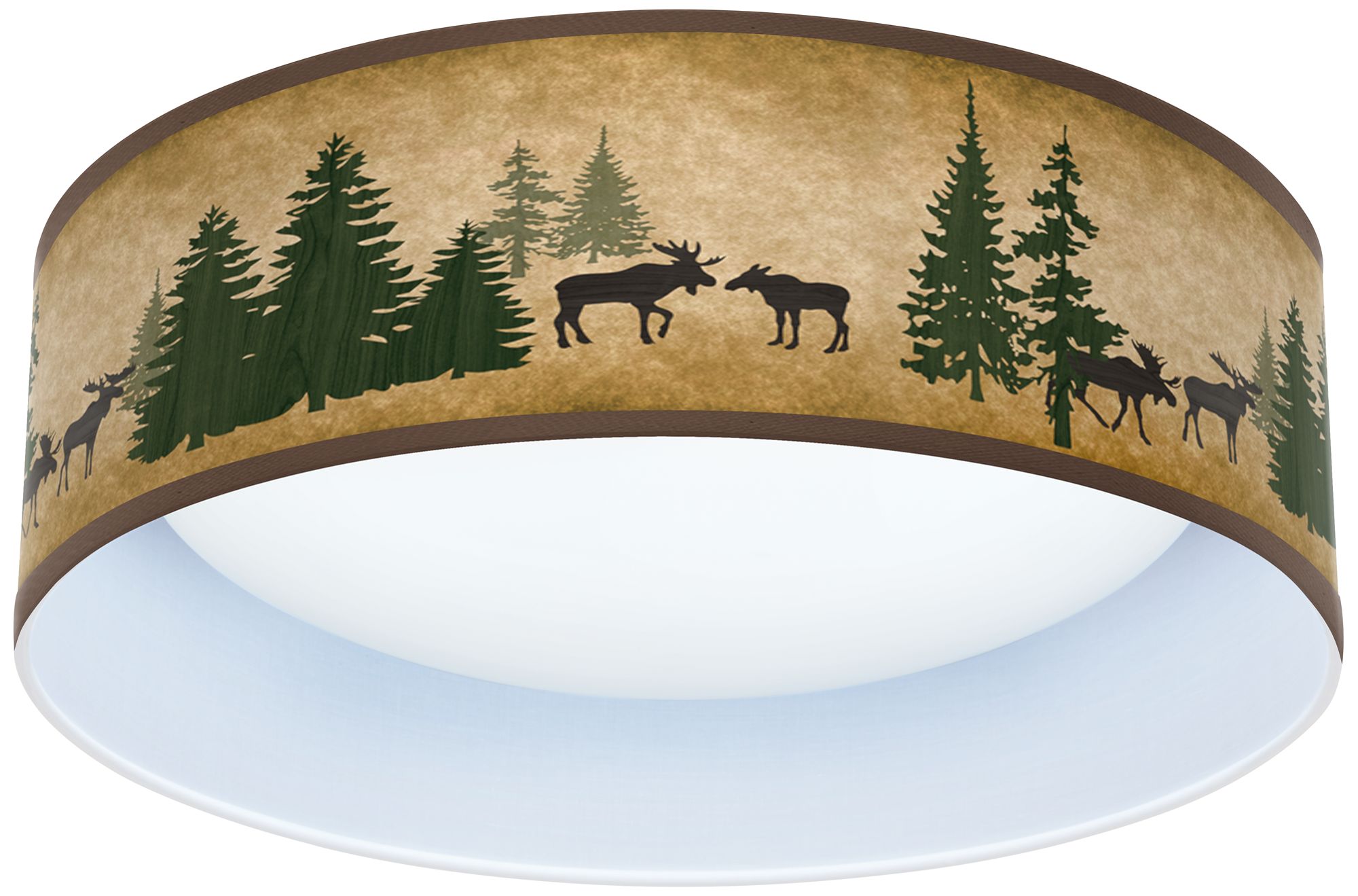 EcoStar Moose Lodge 14" Wide LED Circular White Ceiling Light 219K0
