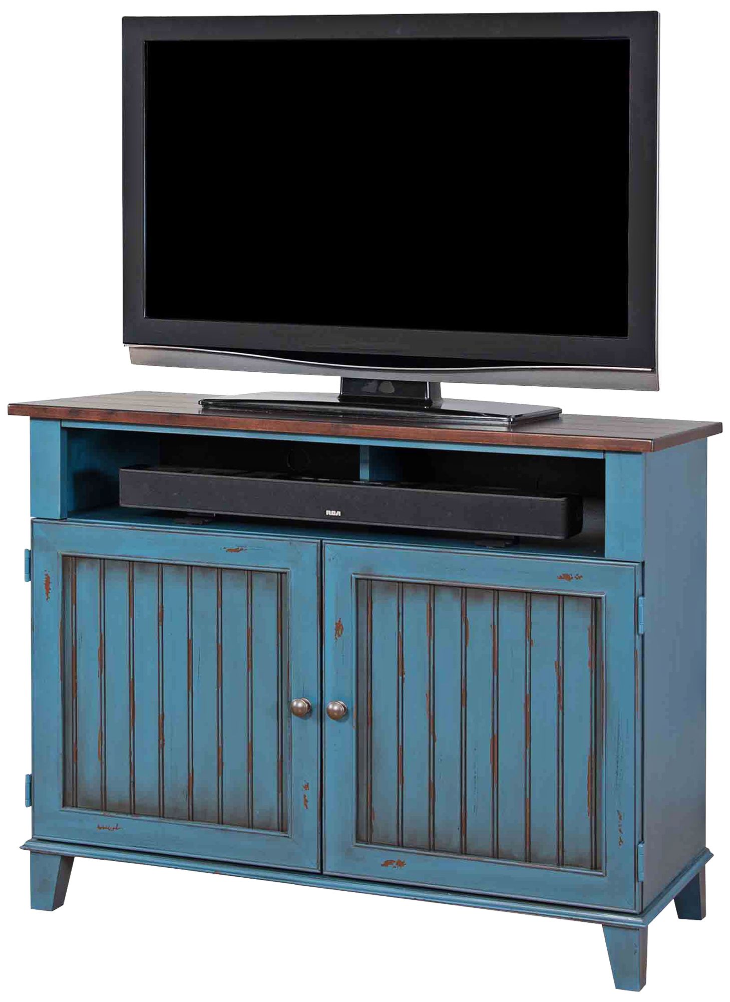 Ellington 41 1/2" Wide Vibrant Blue 2Door Wood TV Stand 21J80