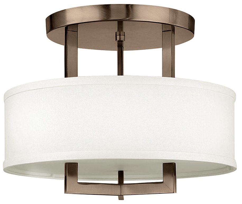 Hinkley Hampton 15" Wide Brushed Bronze Ceiling Light 22413 Lamps Plus