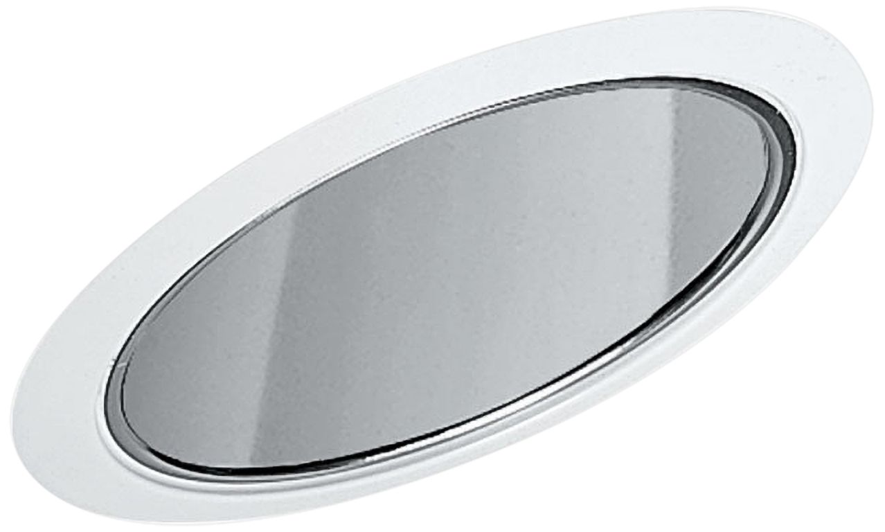 Juno 6" White Line Voltage Slope Ceiling Recessed Light Trim 22663