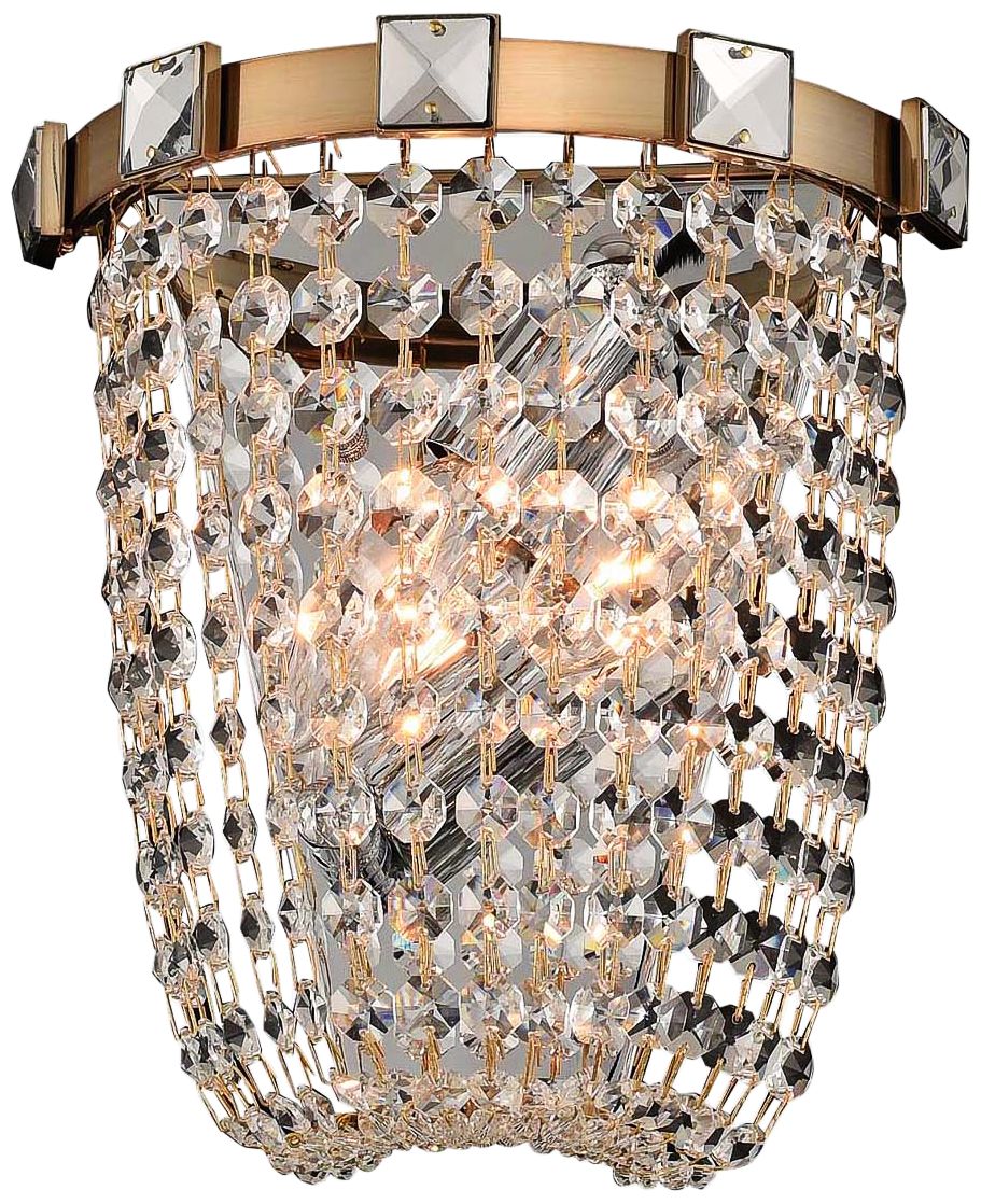 Allegri Impero 9" High Champagne Gold Wall Sconce 23A58 Lamps Plus