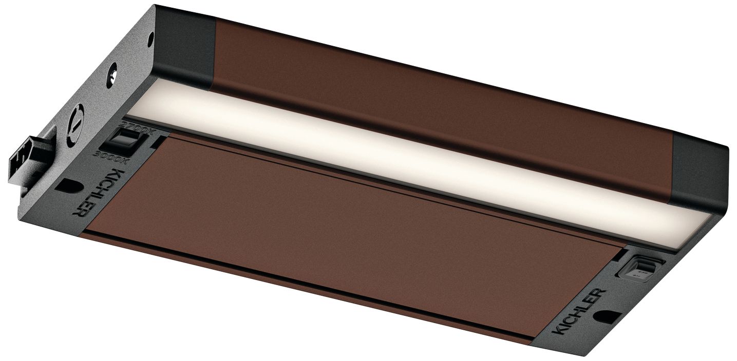 Kichler 6U 8" Wide Bronze Textured LED Under Light 24A08