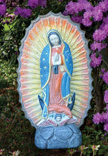 Lady of Guadalupe 20" High Cast Stone Garden Accent Statue 25923