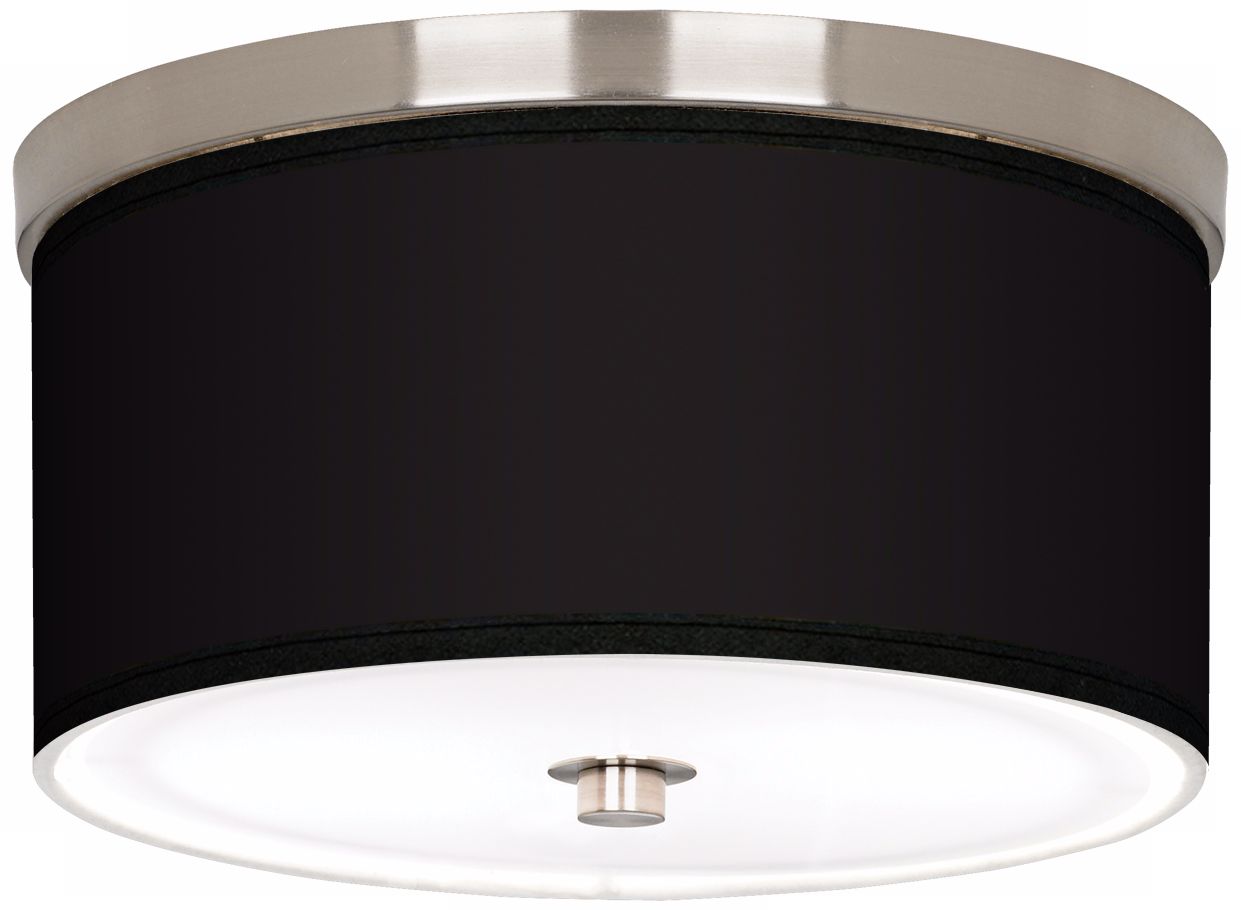 All Black Nickel 10 1/4" Wide Ceiling Light 27N76 Lamps Plus
