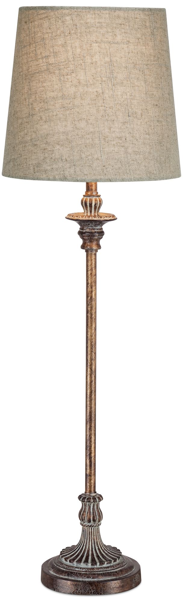 Bentley Weathered Brown Buffet Table Lamp 2D249 Lamps Plus