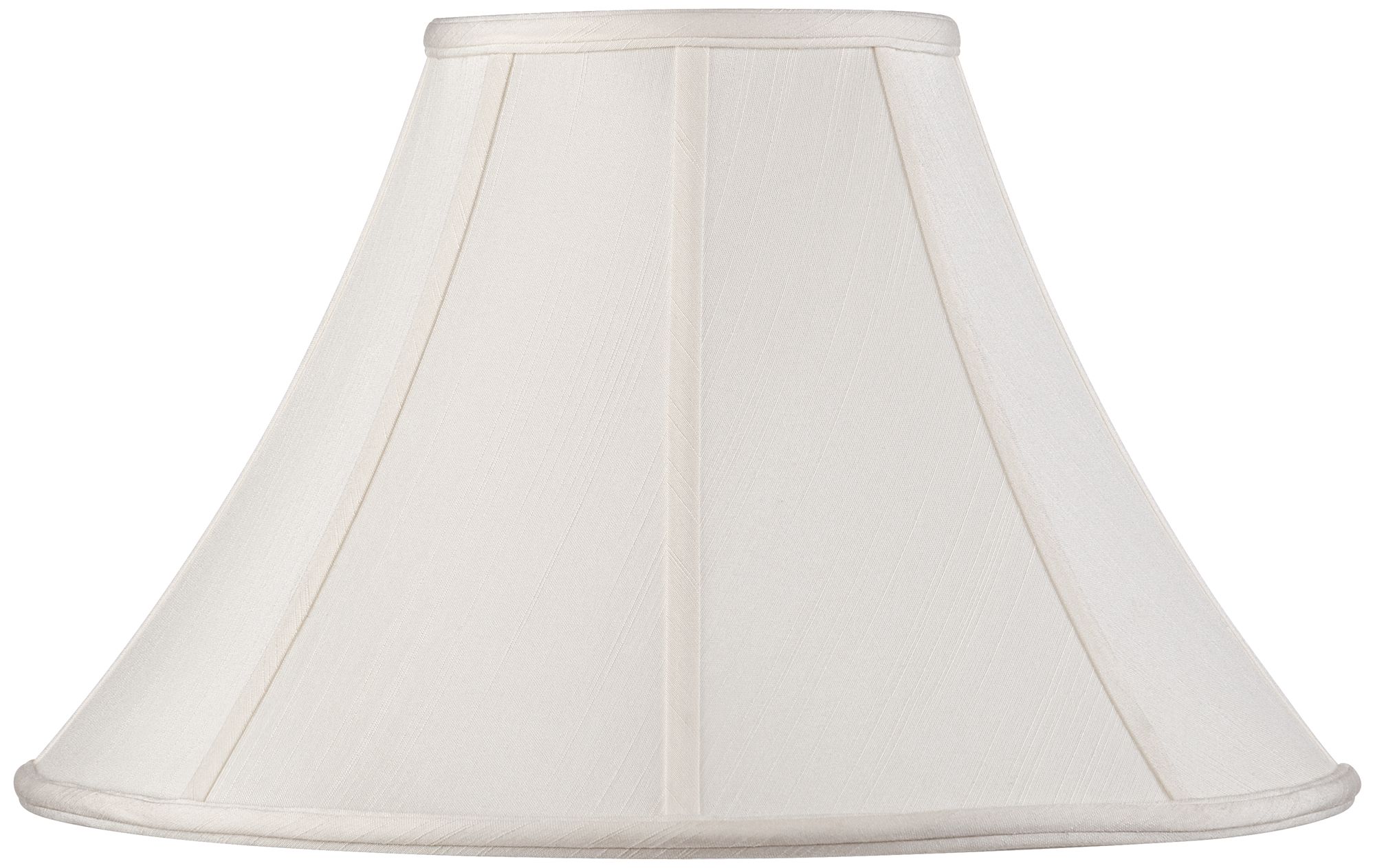 OffWhite Shantung Lamp Shade 7x18x10.5 (Spider) 2G016 Lamps Plus