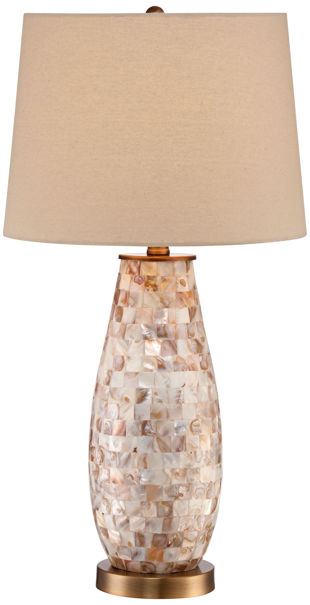 Kylie Mother of Pearl Tile Vase Table Lamp 2H116 Lamps Plus