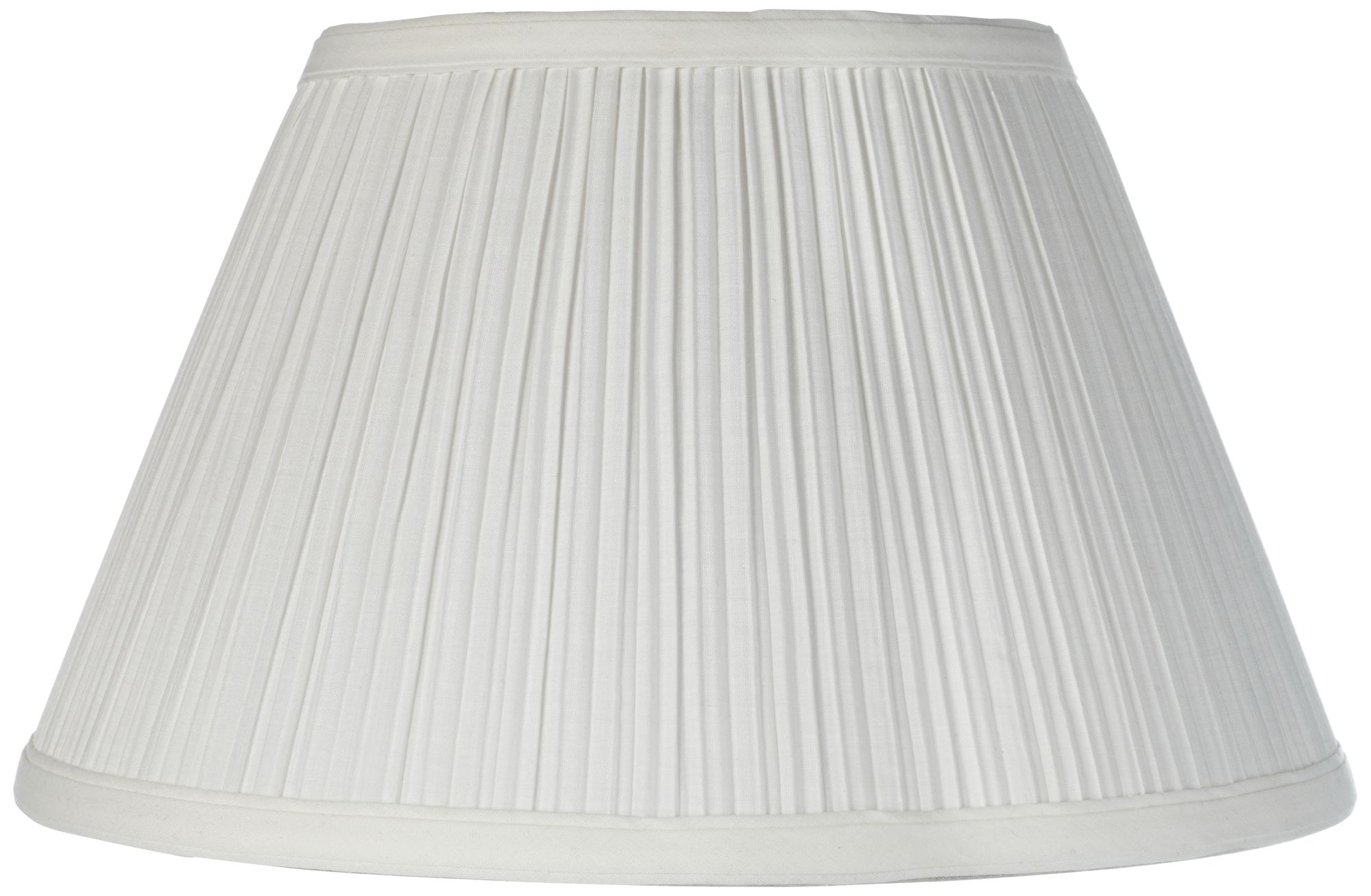 Downbridge Antique White Pleated Shade 6.5x12x7.5 (Uno) 2M868