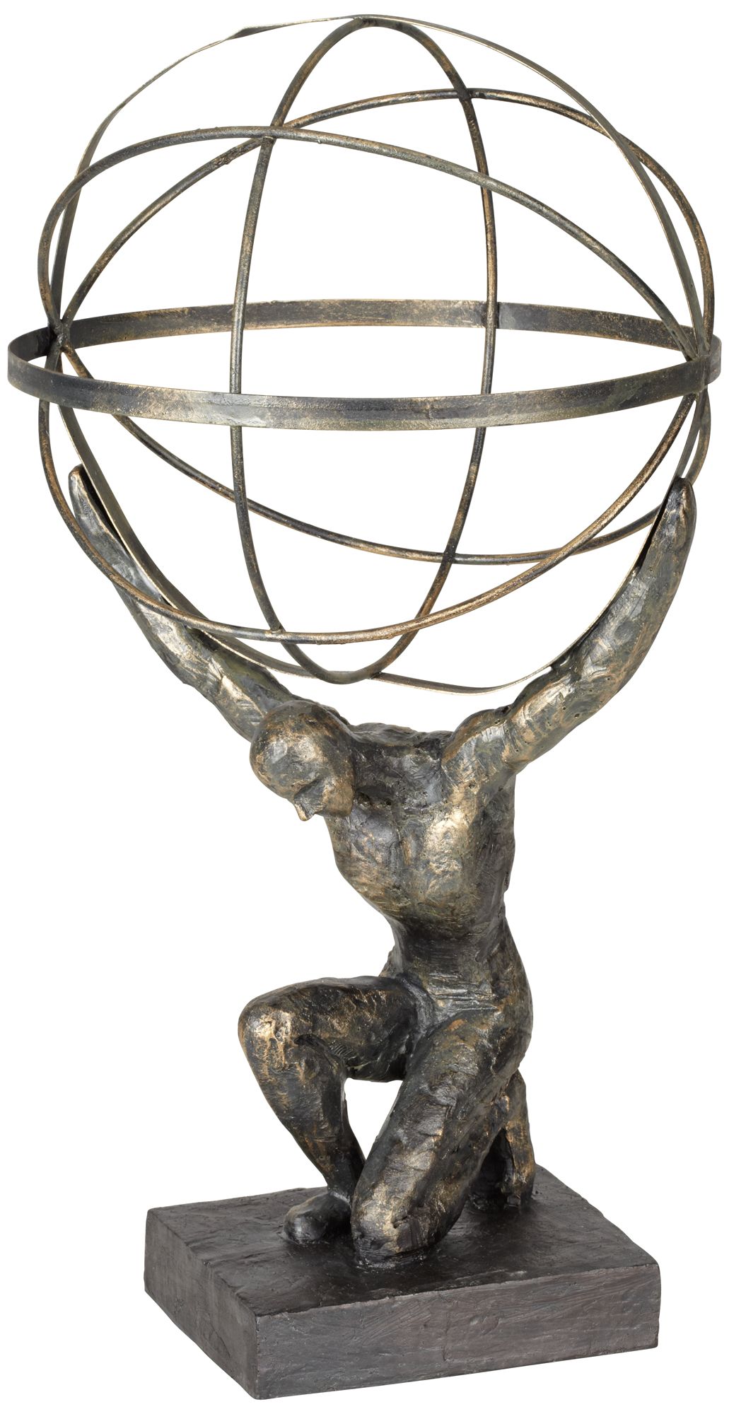Atlas with Globe 17 1/4" High Bronze Sculpture eBay
