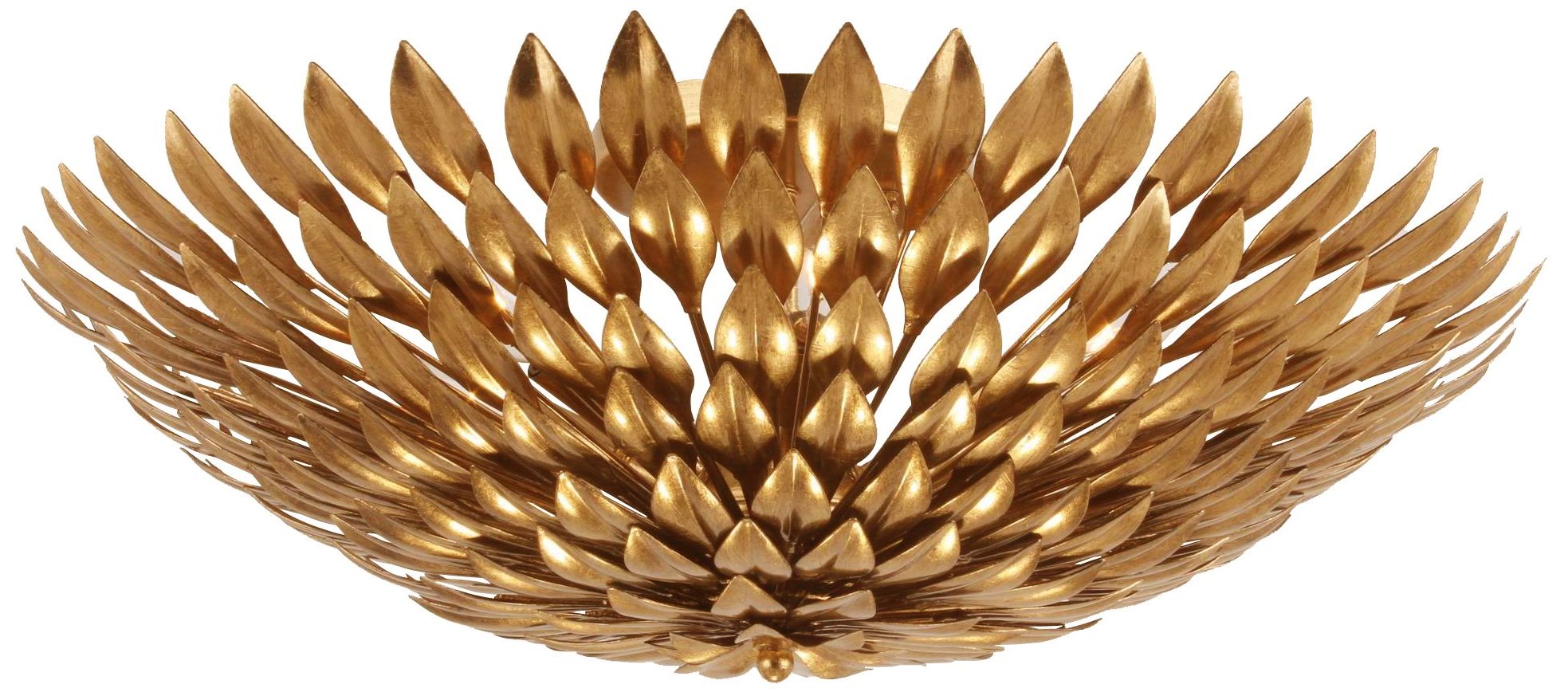 Crystorama Broche 23 3/4" Wide Antique Gold Ceiling Light 2X074