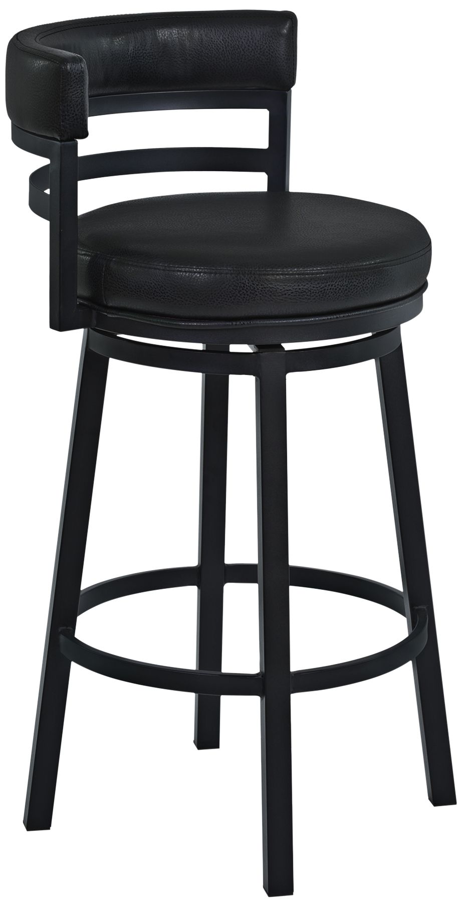 Madrid 26" Ford Black Faux Leather Swivel Counter Stool ... (480 x 480 Pixel)