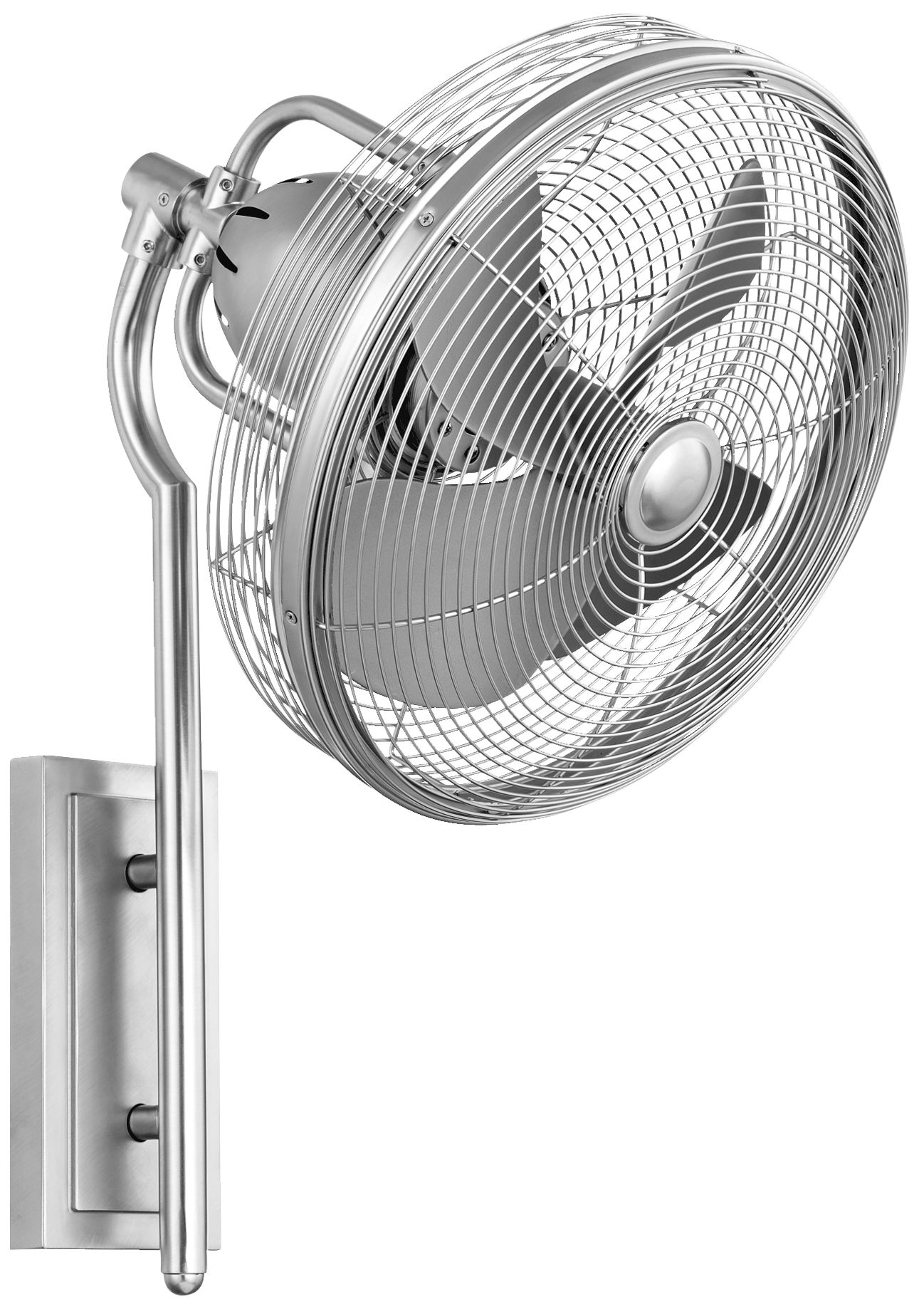 13" Quorum Veranda Satin Nickel Patio Wall Fan 31P02 Lamps Plus