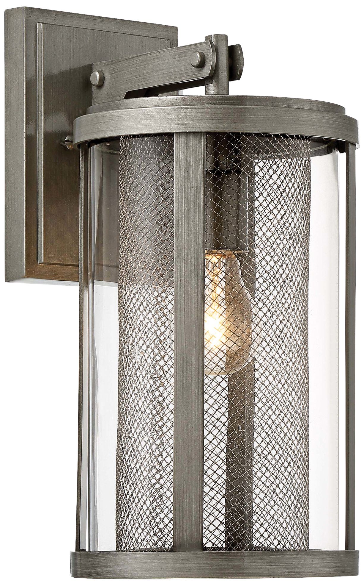 Radian 14 1/2" High Brushed Nickel Outdoor Wall Light 32R58 Lamps Plus