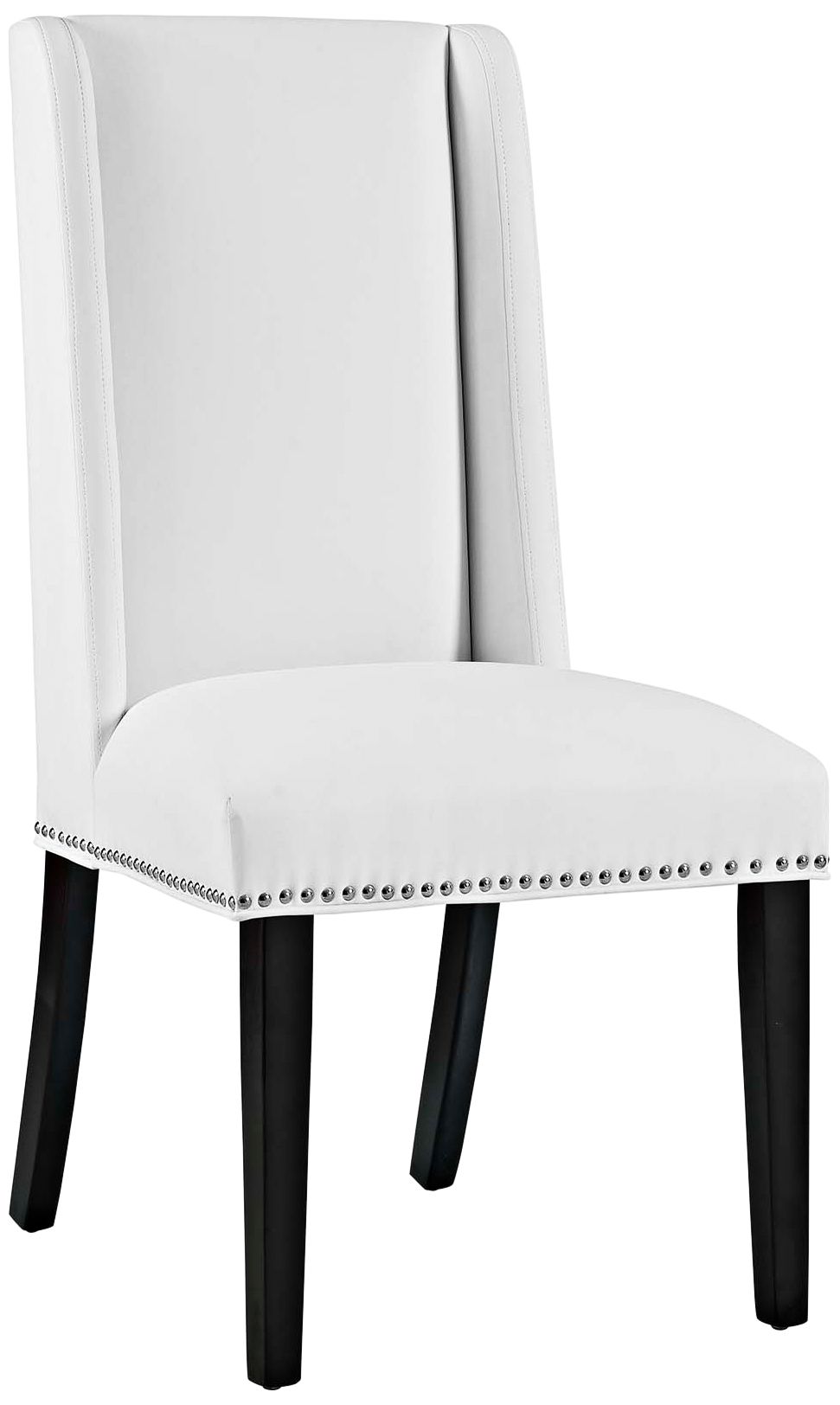 Baron White Vinyl Dining Chair 33T50 Lamps Plus