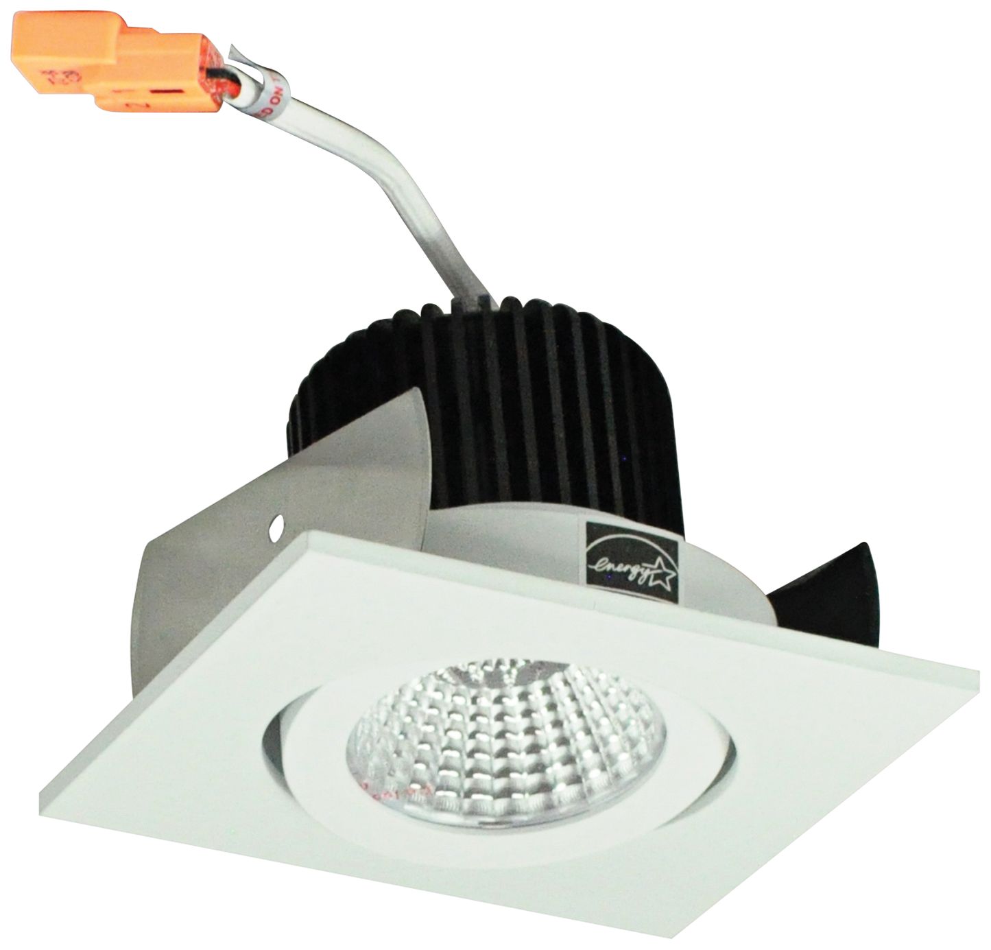 Nora Iolite 2" Matt White Square Gimbal LED Retrofit Trim 35J03