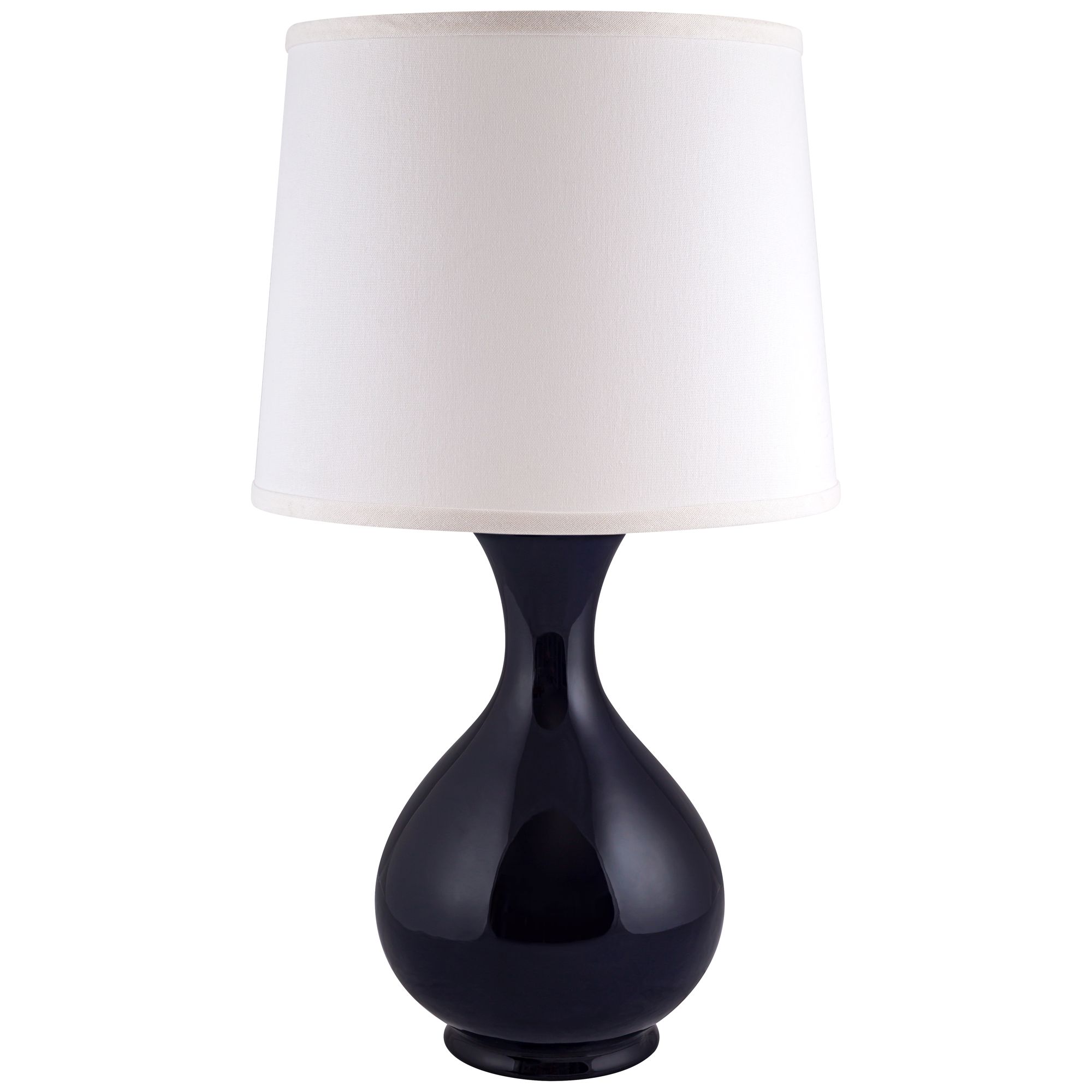 Hewitt Navy Blue Gloss Jar Ceramic Accent Table Lamp 36G78 Lamps Plus