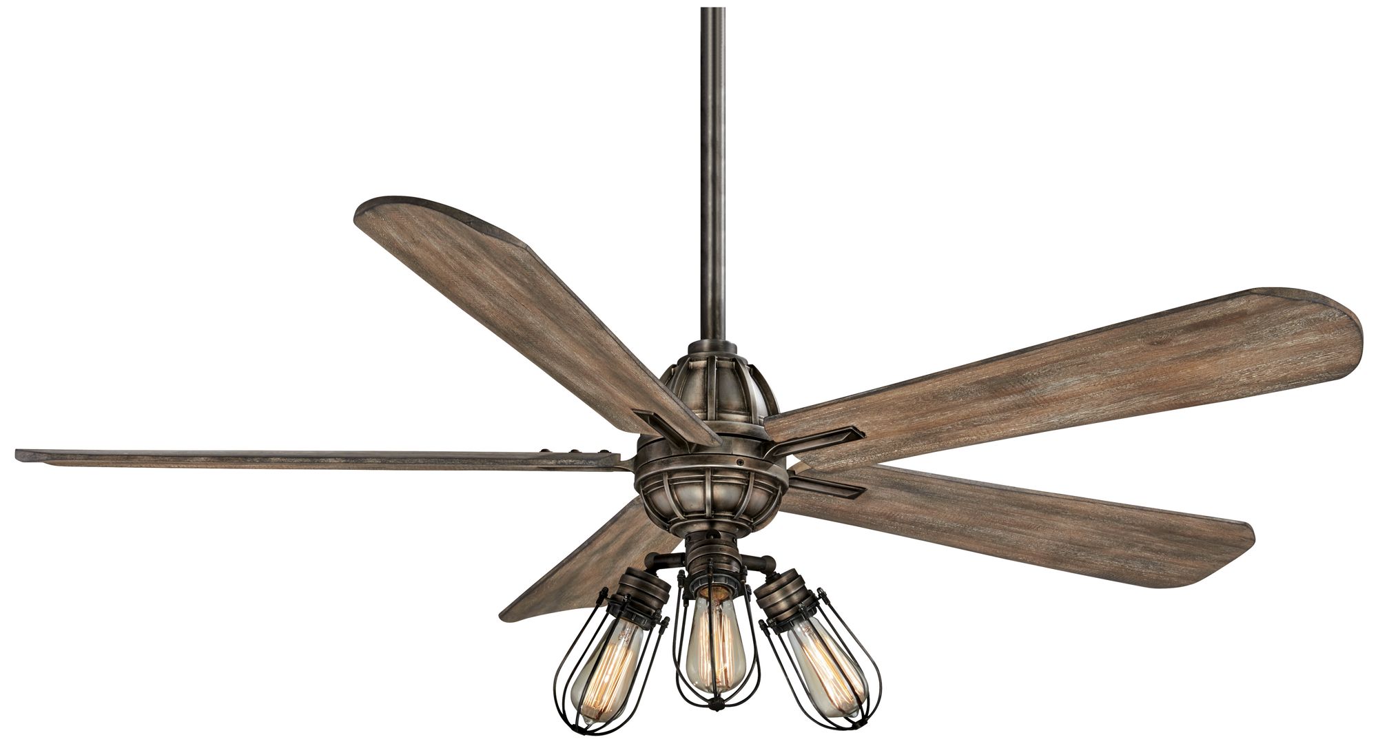 56" Minka Aire Alva Heirloom Bronze LED Ceiling Fan 37Y26 Lamps Plus