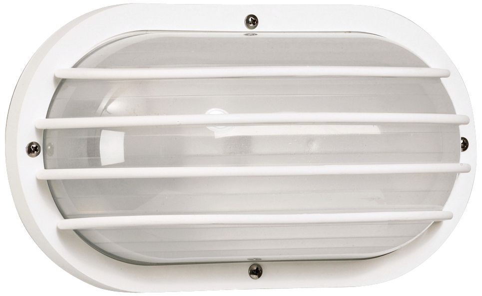 Wave Nautical Bulk Head White Outdoor Wall Light 3D467 Lamps Plus