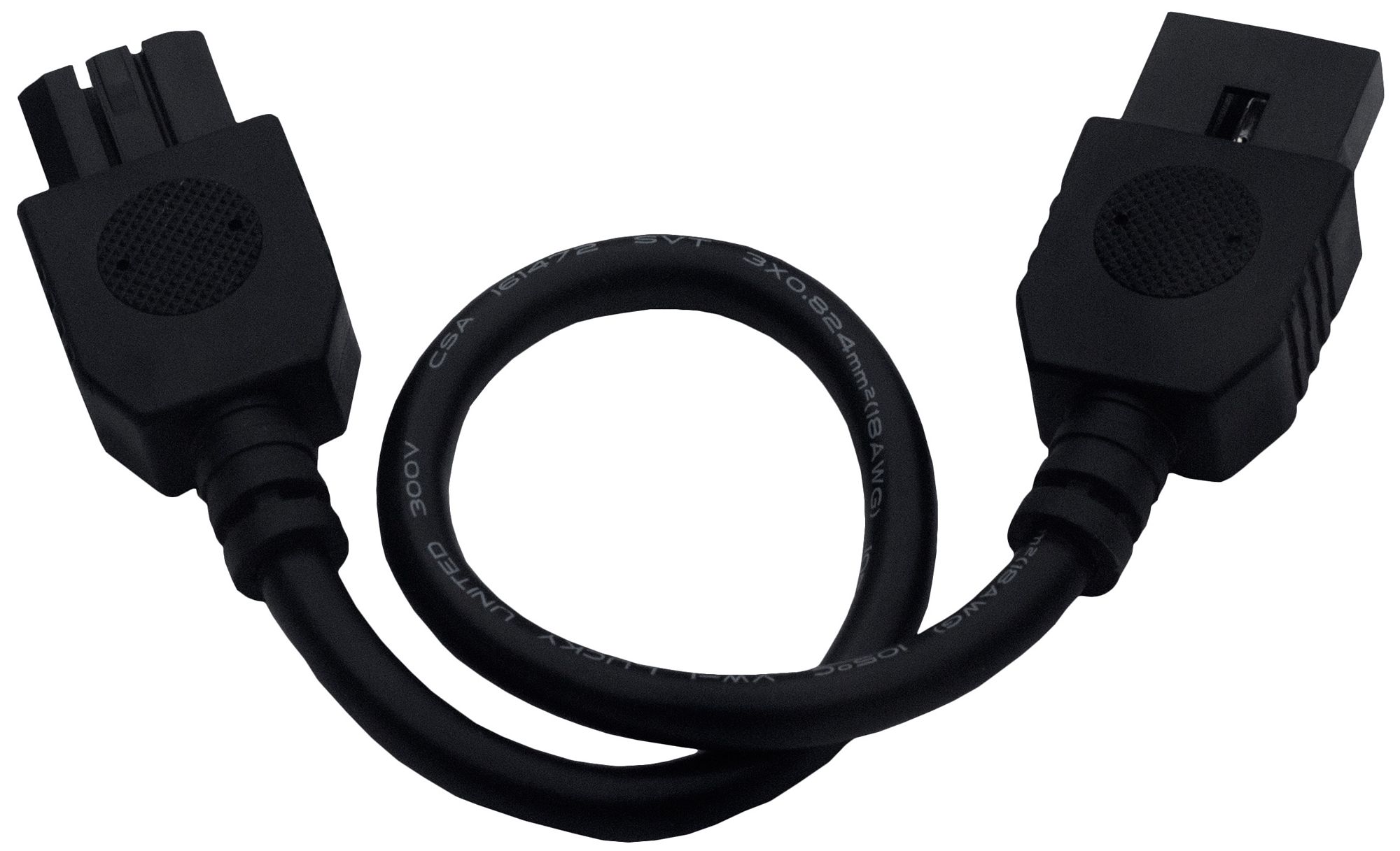 MXInterLink4 Black 9" Under Light Connector Cord 3D589