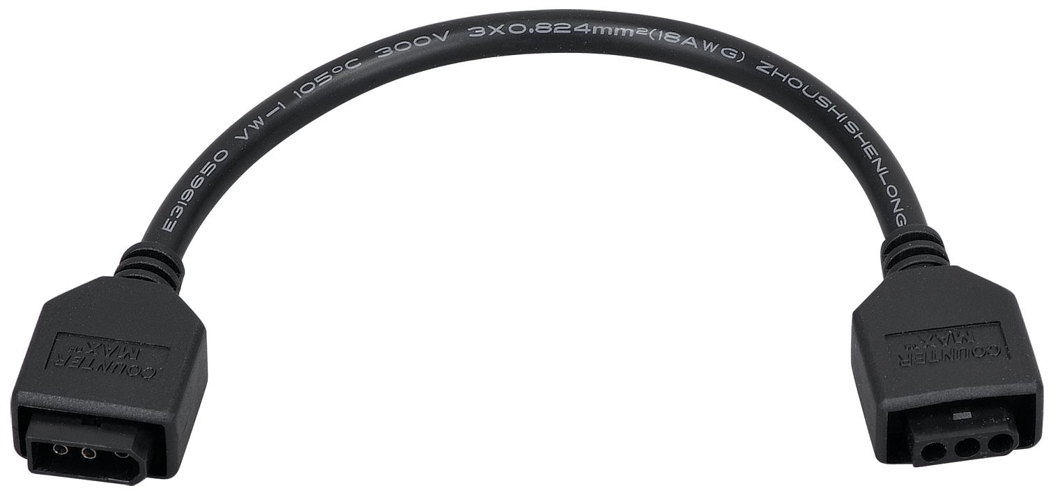 MXInterLink5 Black 9" Under Light Connector Cord 3D605