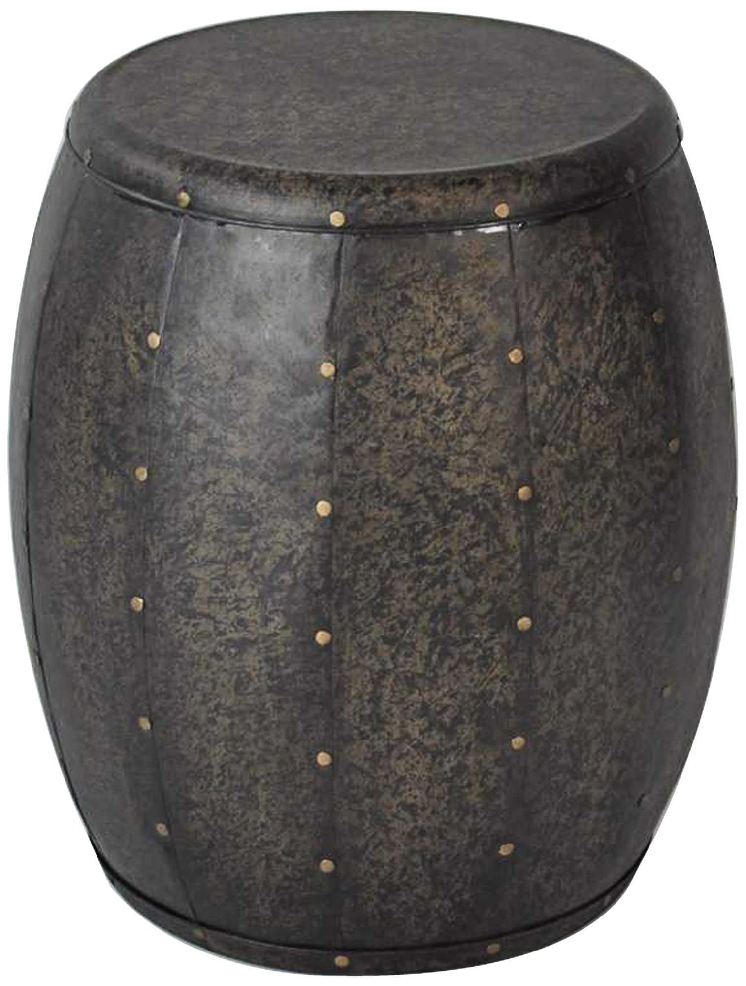 Cirque Bronze Metal Drum Accent Table 3N311 Lamps Plus