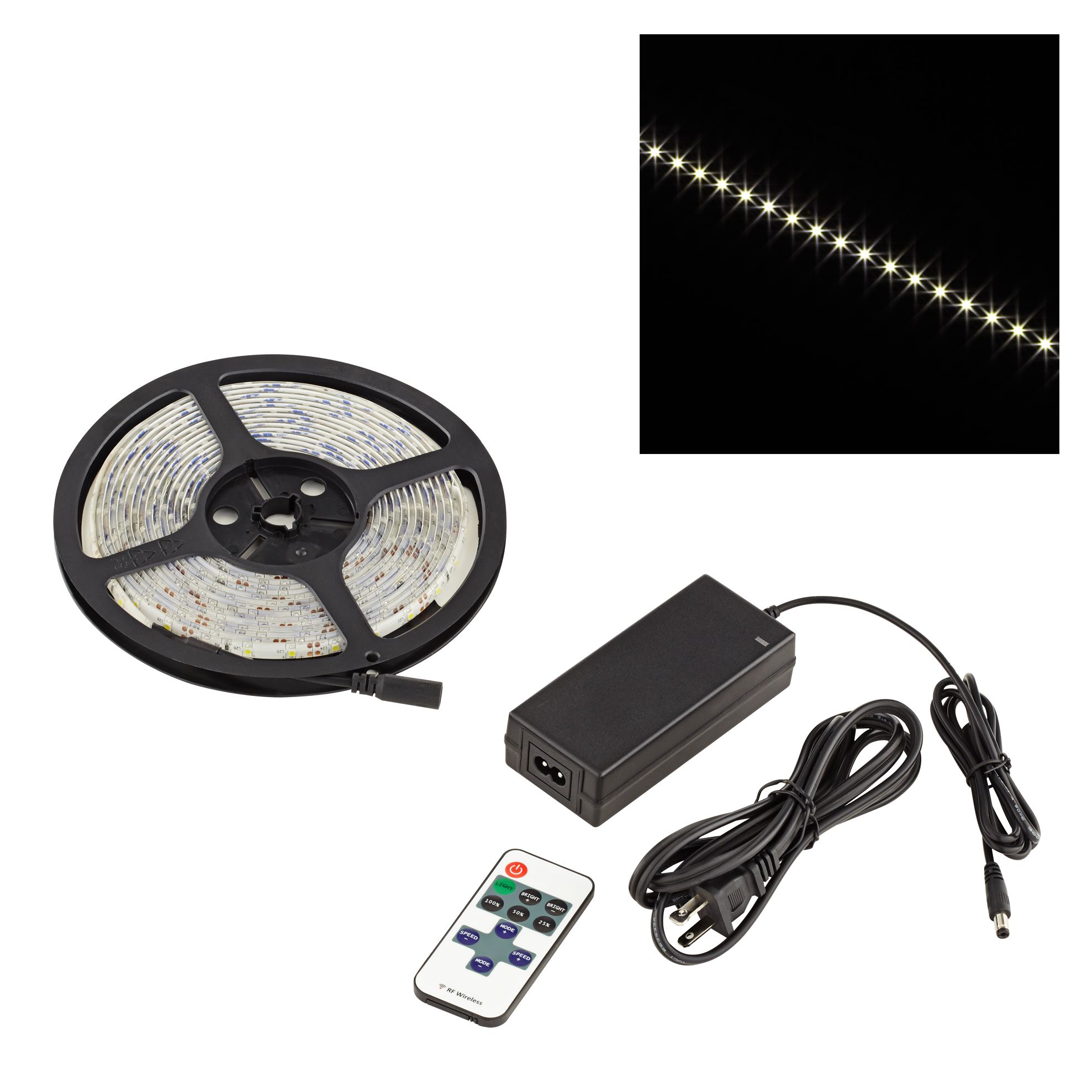 Water-Resistant Indoor Warm White LED Tape Light Kit - #3Y455 | Lamps Plus