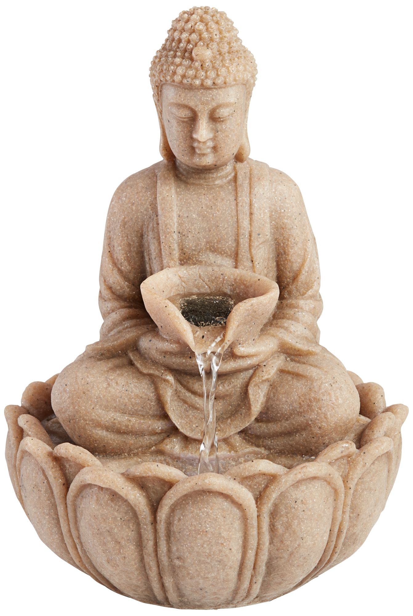 Sitting Buddha 11"H Indoor Lighted Table Fountain 40V21 Lamps Plus