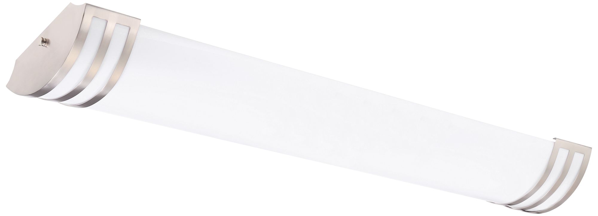 Saturn 48" Wide Satin Nickel LED Puff Ceiling Light 40V73 Lamps Plus