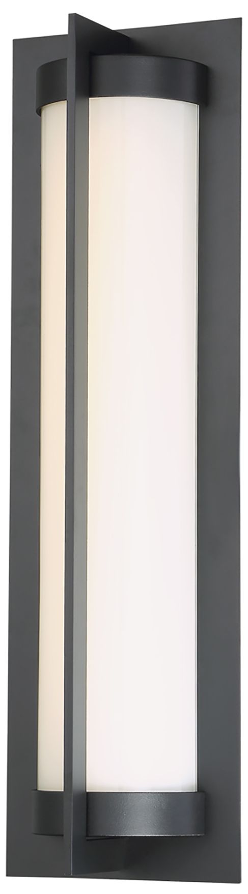 dweLED Oberon 20" High Black LED Outdoor Wall Light 41X21 Lamps Plus