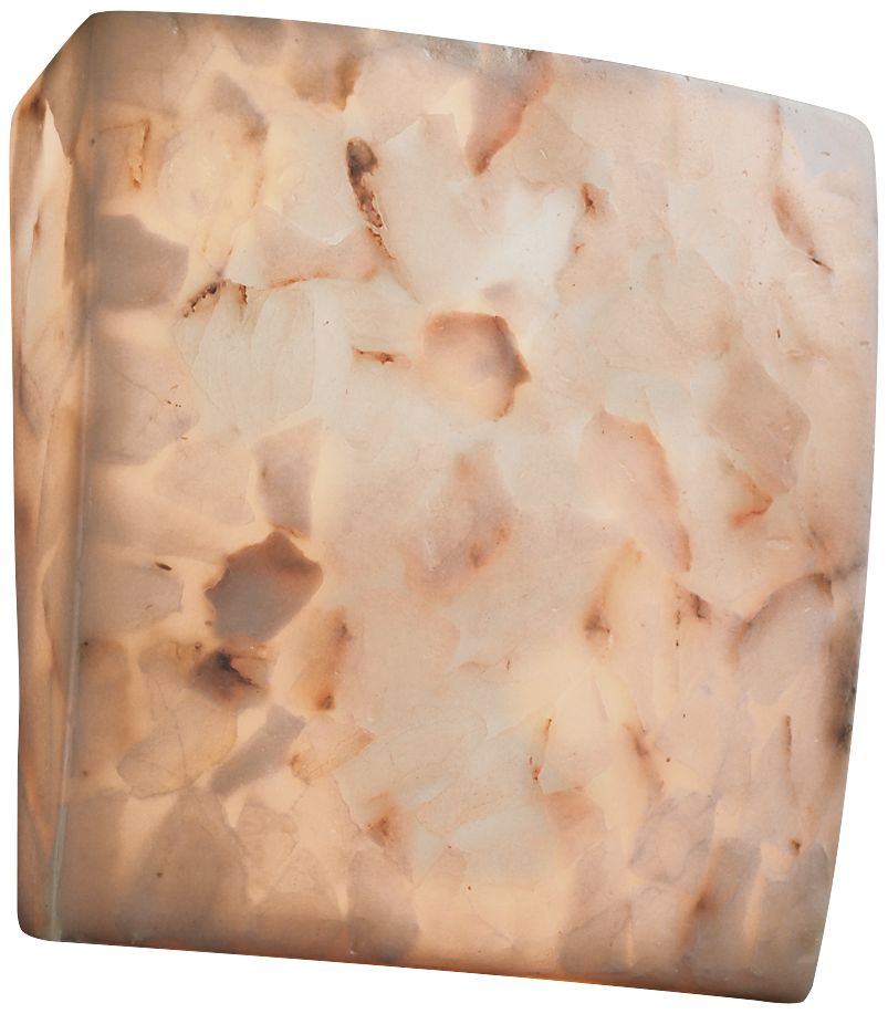 Alabaster Rocks! 8 1/4" High ADA Square Wall Sconce 42A93 Lamps Plus