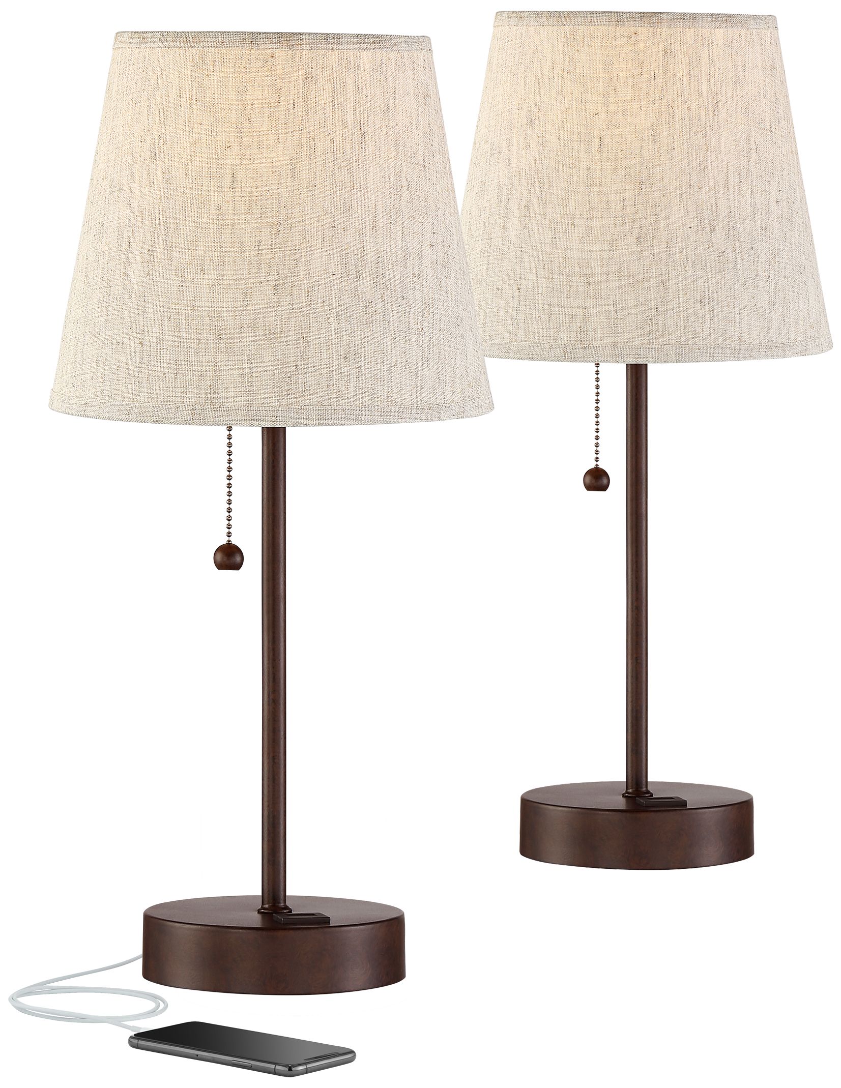 20 In. Or Less, Usb, Bedroom, Table Lamps Lamps Plus