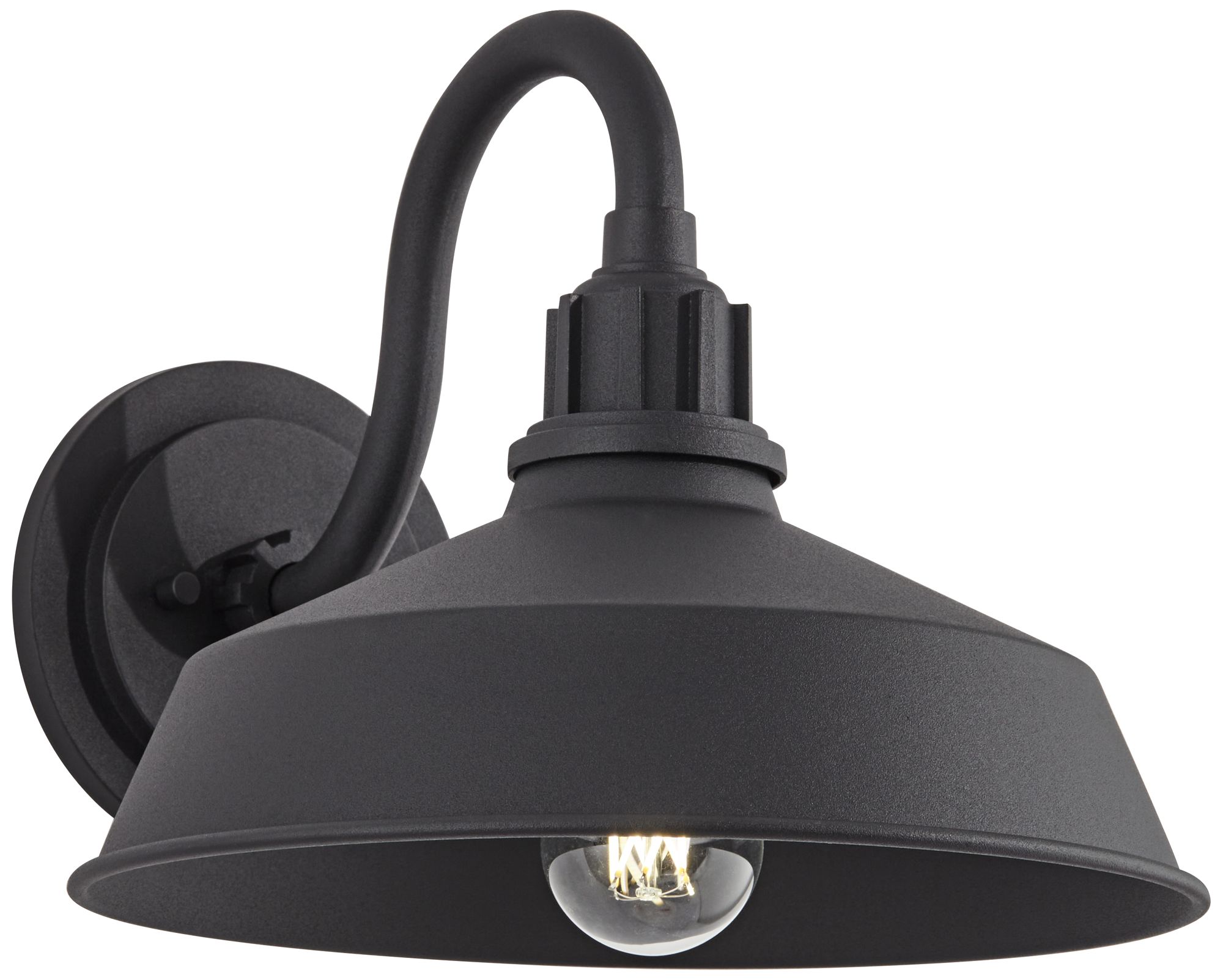 Franklin Iron Works 10 1/2"H Black Outdoor Wall Light 42F98