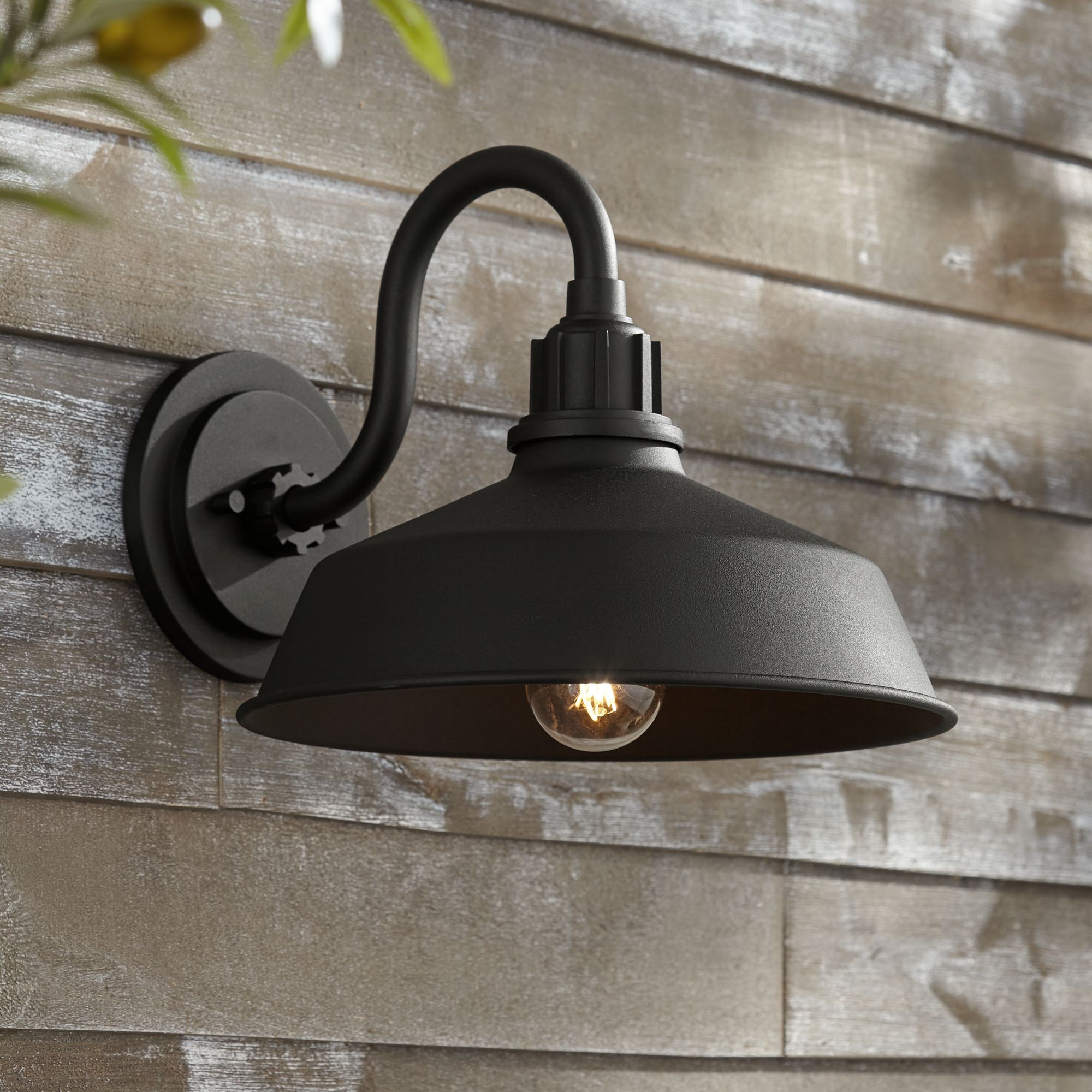 Rustic Outdoor Wall Light Fixture Urban Barn Black 10 1/2