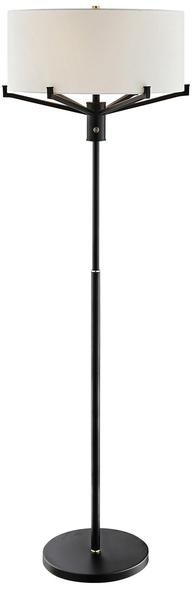 Lite Source 61" High Jerod Black Metal Floor Lamp 42G32 Lamps Plus