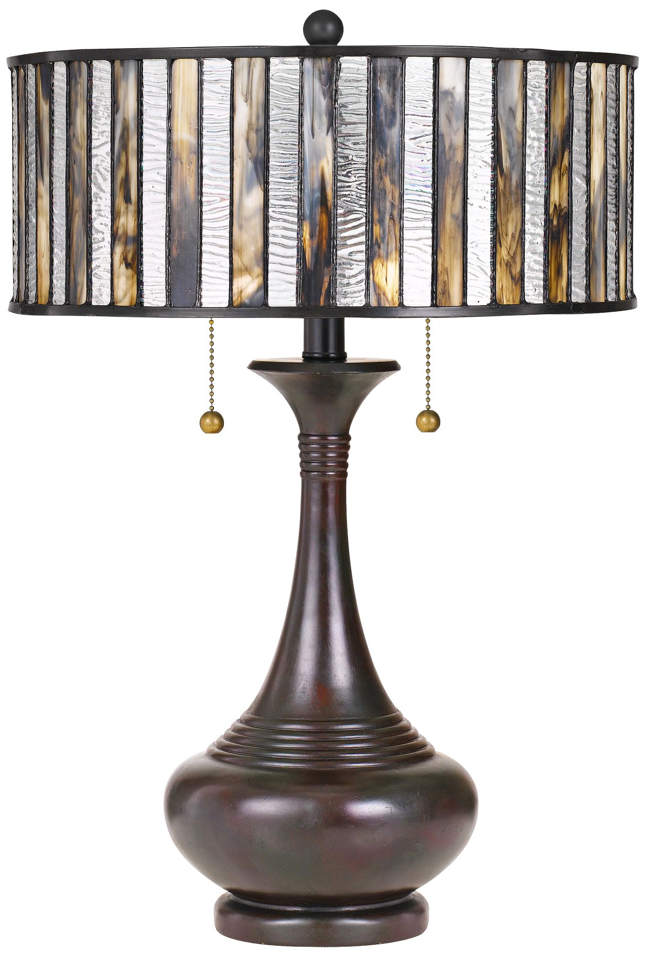 Quoizel Roland Valiant Bronze TiffanyStyle Accent Table Lamp 42H75