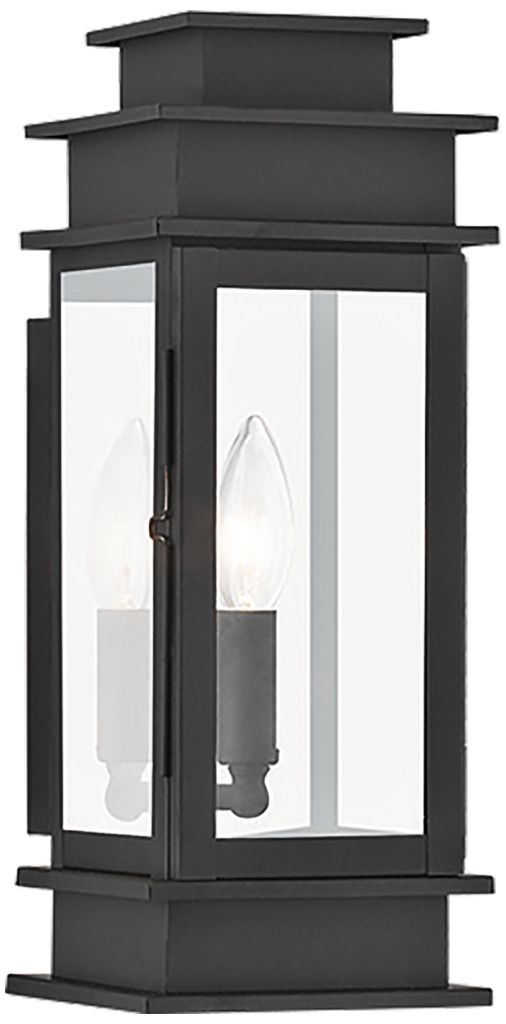 Princeton 14" High Black Outdoor Wall Light 42K29 Lamps Plus