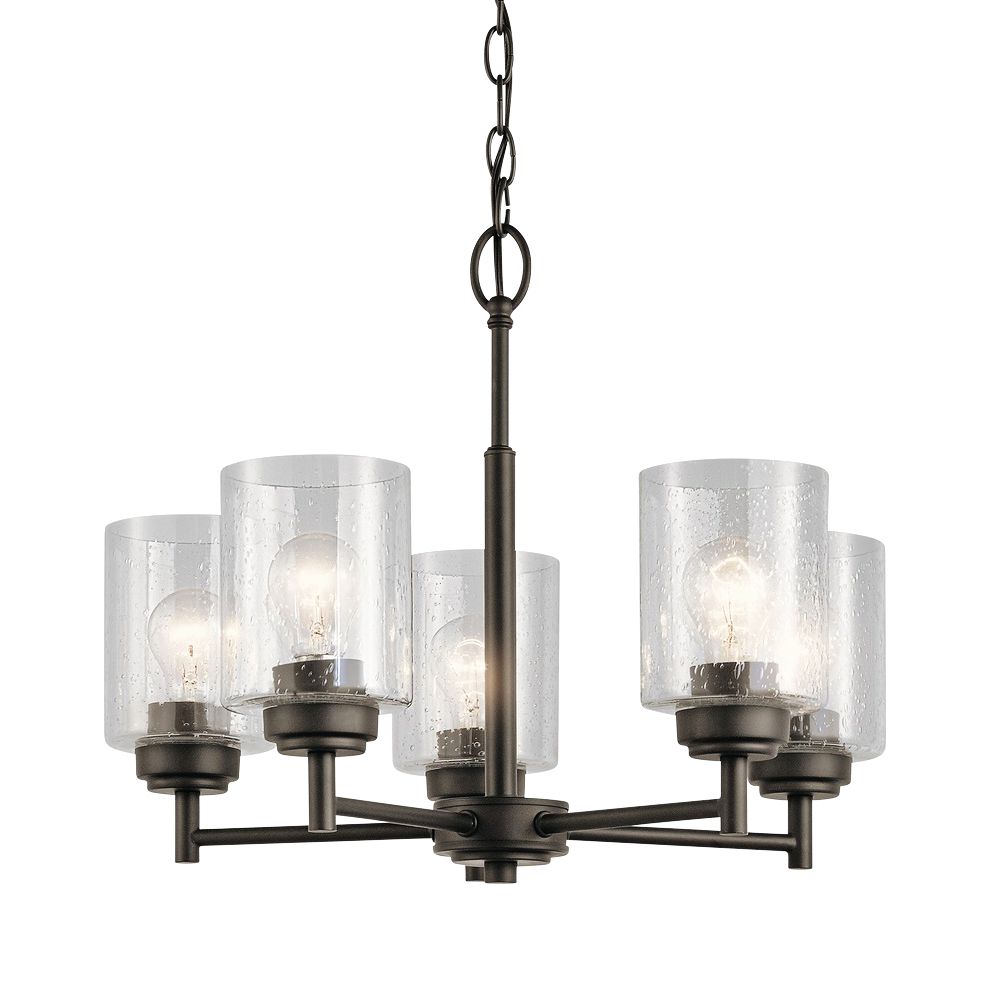 Kichler Winslow 19 3/4" Wide Oiled Bronze 5Light Chandelier 42K53