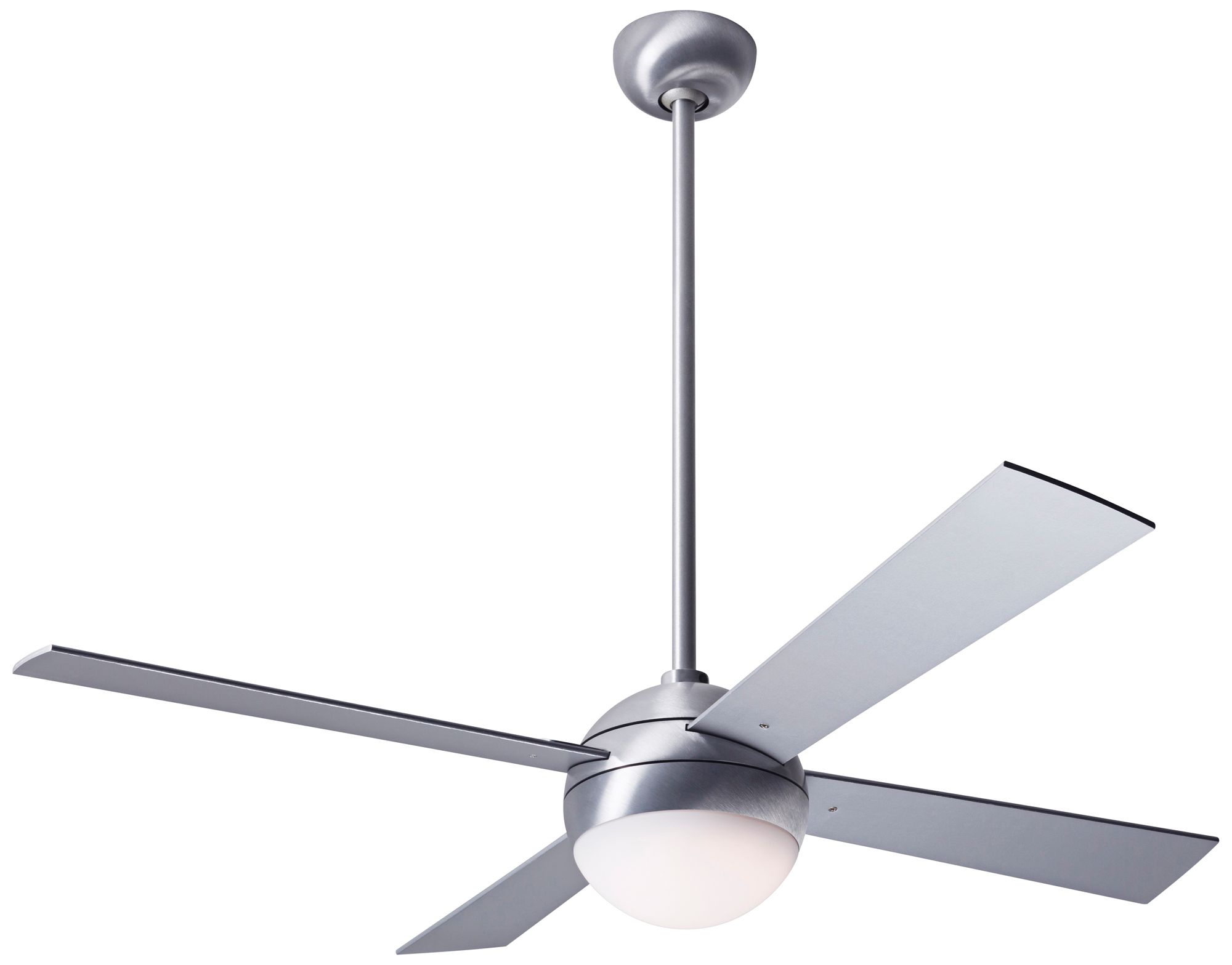 42" Modern Fan Ball Brushed Aluminum LED Ceiling Fan 42W12 Lamps Plus