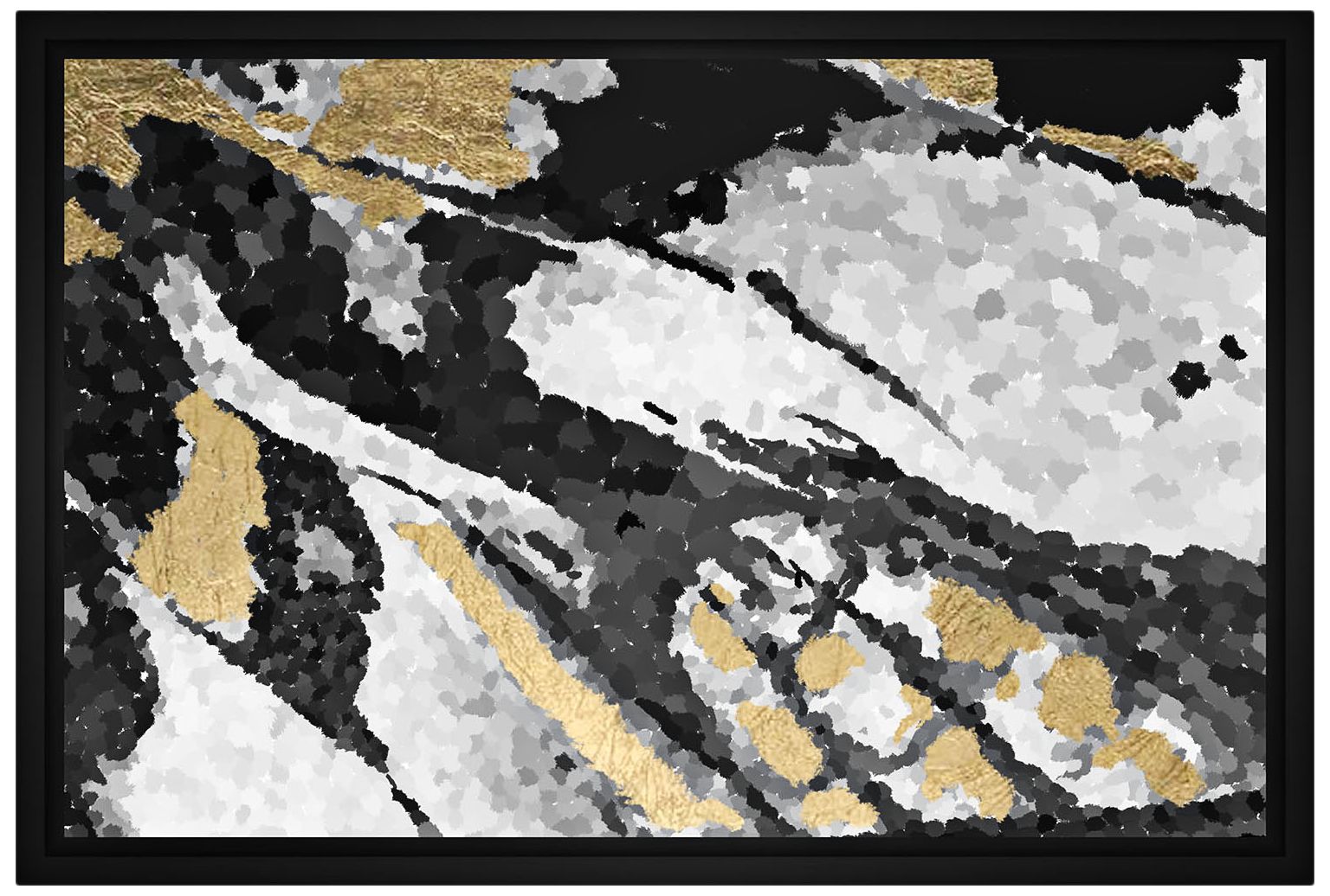 Abstract Gray Framed Canvas Wall Art 44C62 Lamps Plus