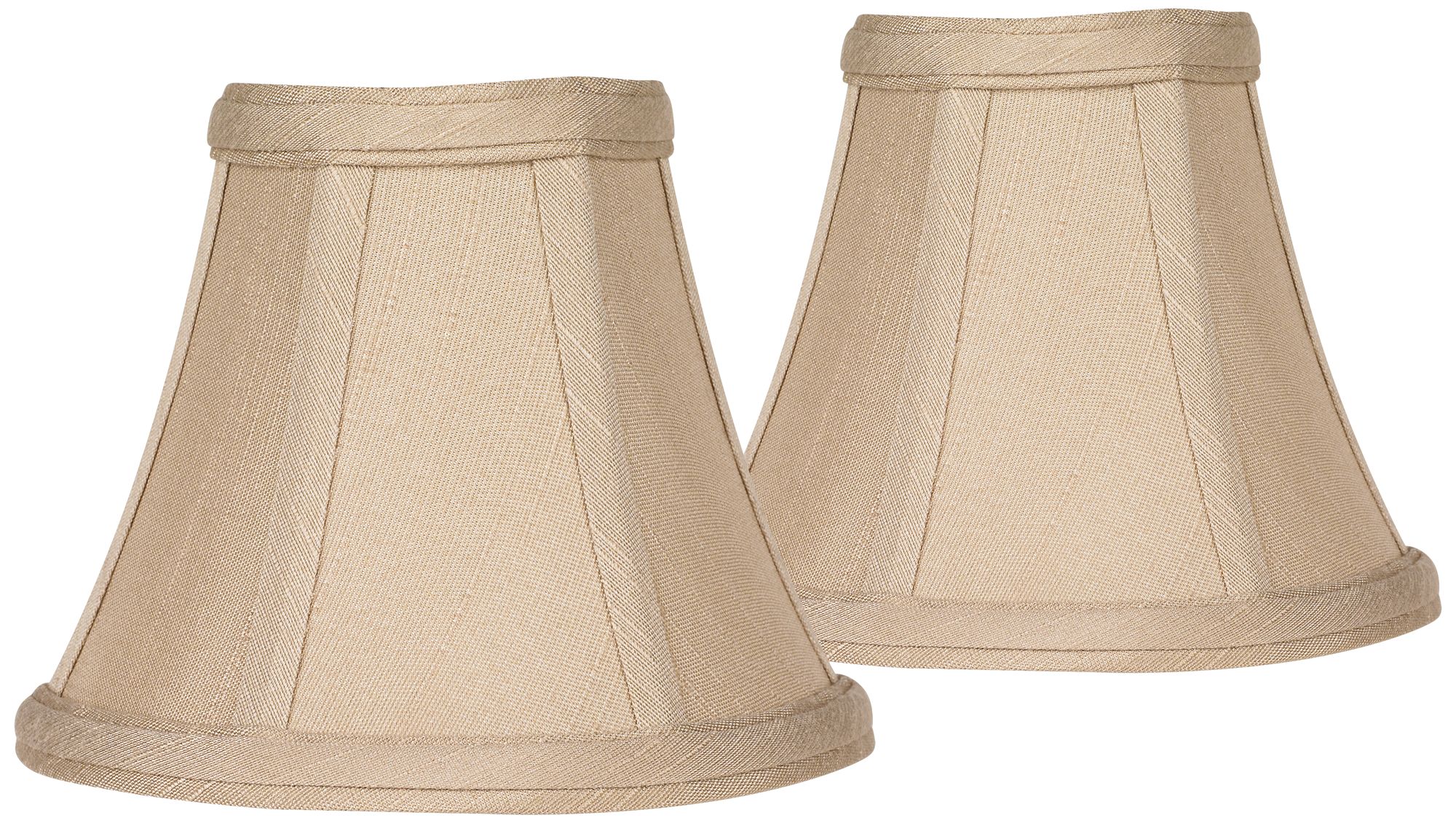 Set of 2 Imperial Taupe Fabric Lamp Shade 3x6x5 (ClipOn) 44H55