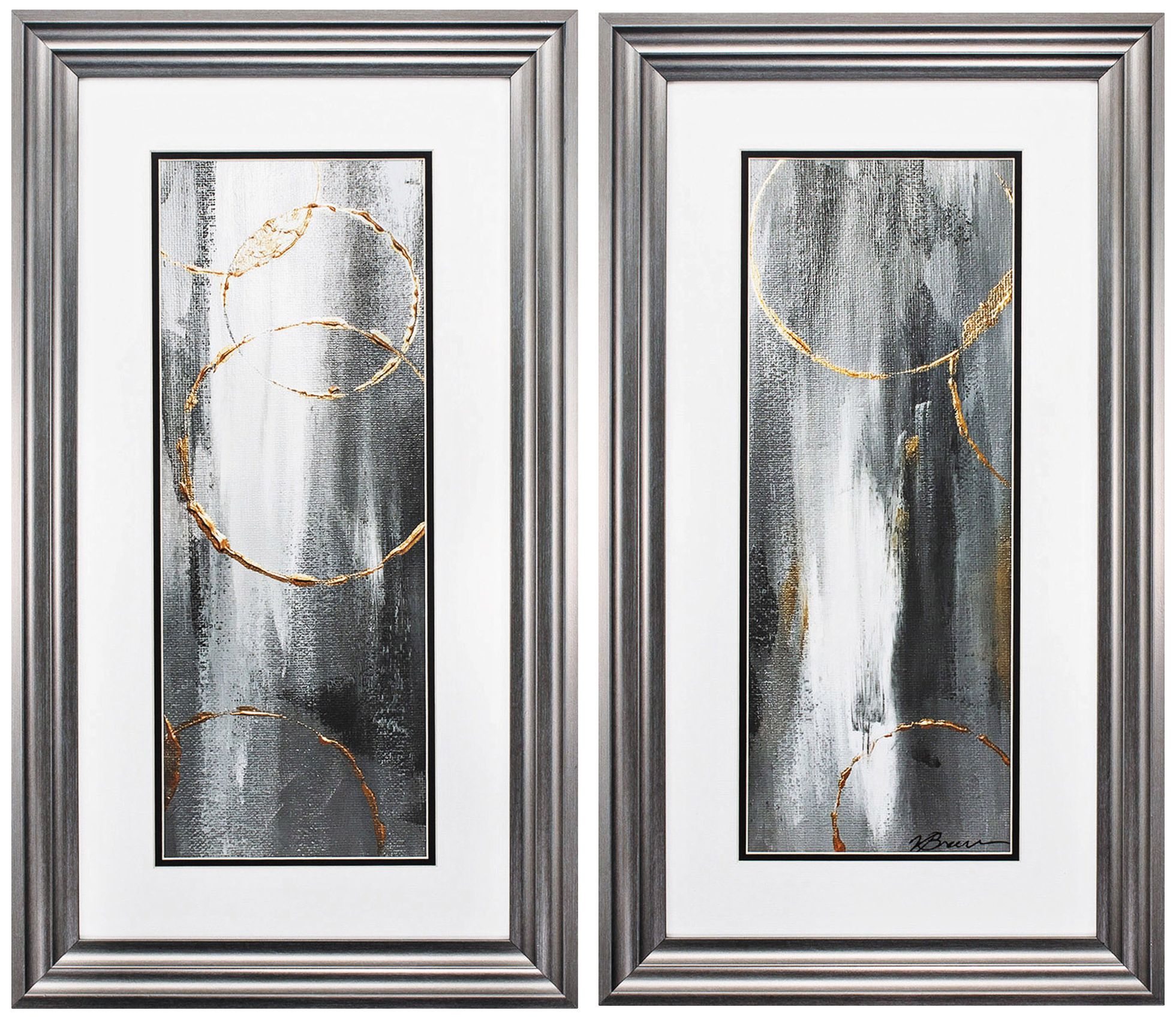 Gray Matter 27" High 2Piece Framed Wall Art Set 44P87 Lamps Plus