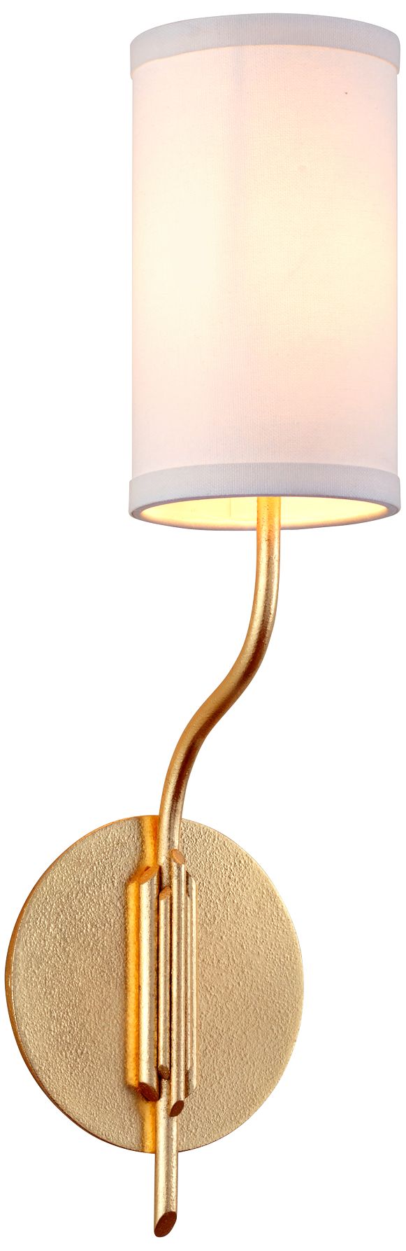 Juniper 21" High Textured Gold Leaf Wall Sconce 45H37 Lamps Plus