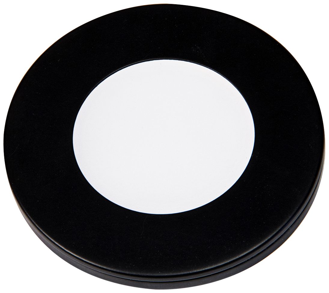 Slim Puck 12VDc 3" Wide Black 4000K LED Light. 46D46 Lamps Plus