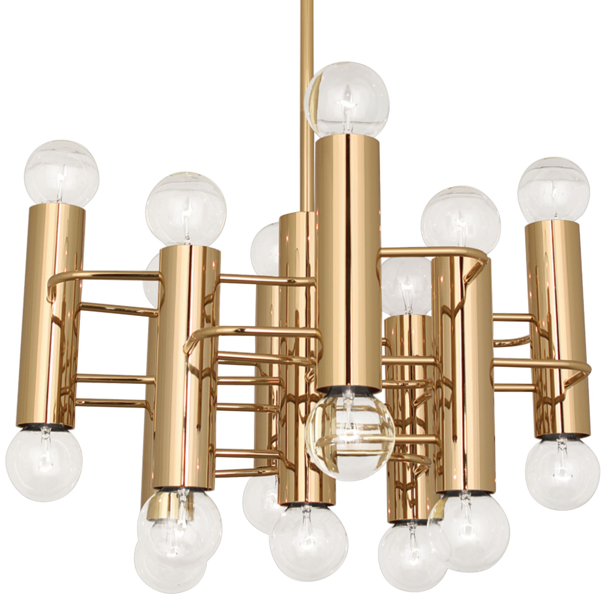 Jonathan Adler Milano 23 1/2" Wide Polished Brass Pendant Light