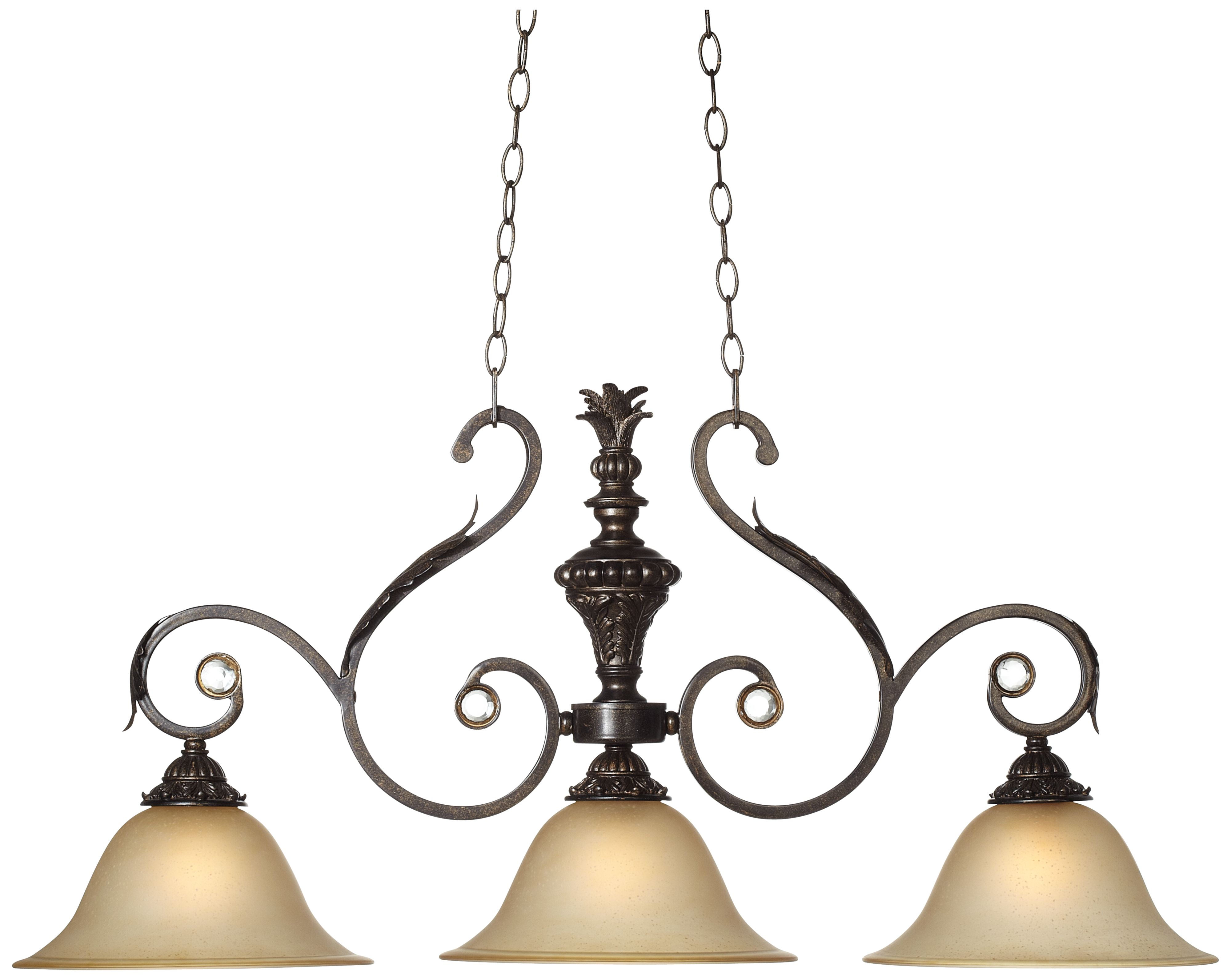 Kathy Ireland Ramas de Luces Bronze 40" Wide Chandelier 48386