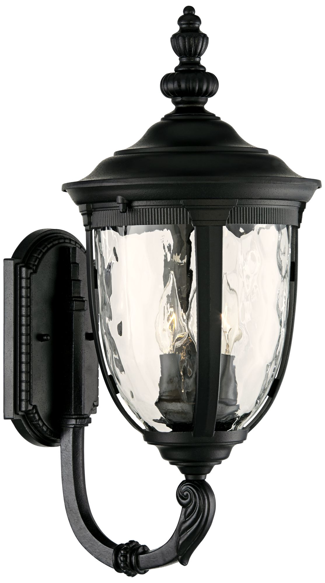 Bellagio 21" High Black Upbridge Outdoor Wall Light 49291 Lamps Plus