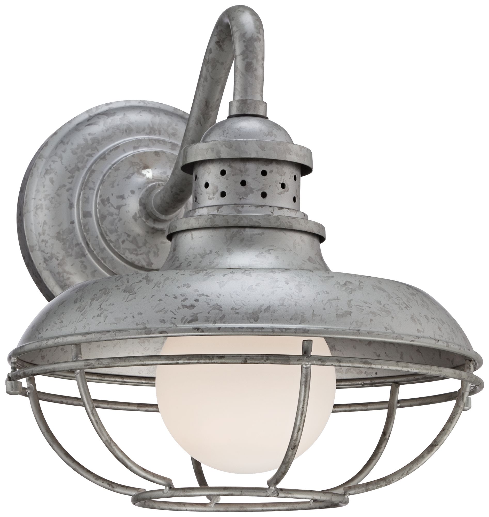 Franklin Park 13" High Galvanized Steel Outdoor Wall Light 4F501