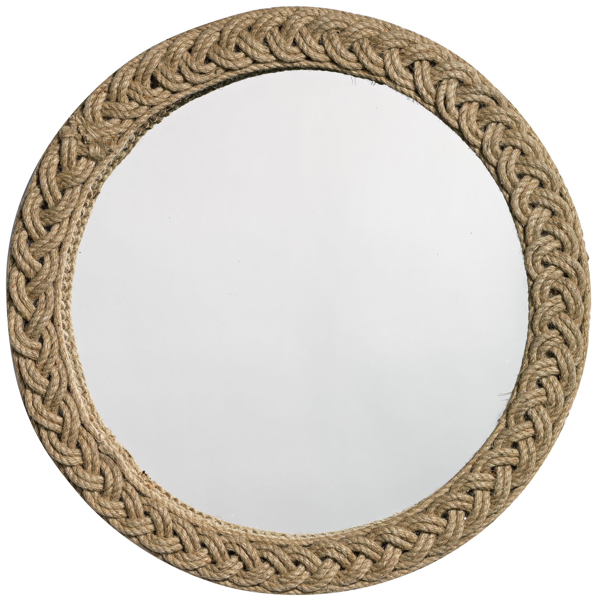 Jamie Young Jute Braided 20" Round Wall Mirror 4H676 Lamps Plus