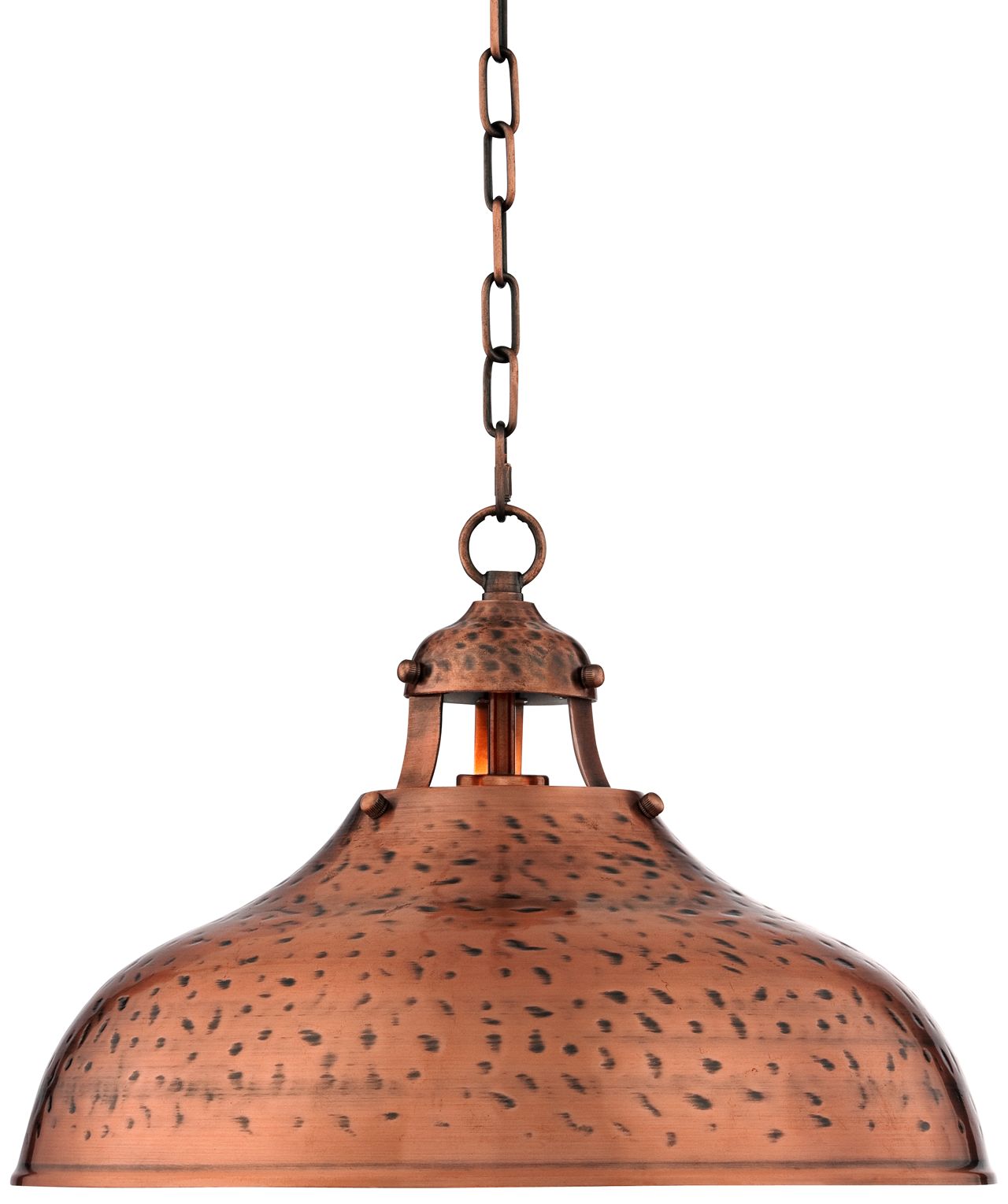 Essex 16" Wide Dyed Copper Metal Pendant Light 4K747 Lamps Plus