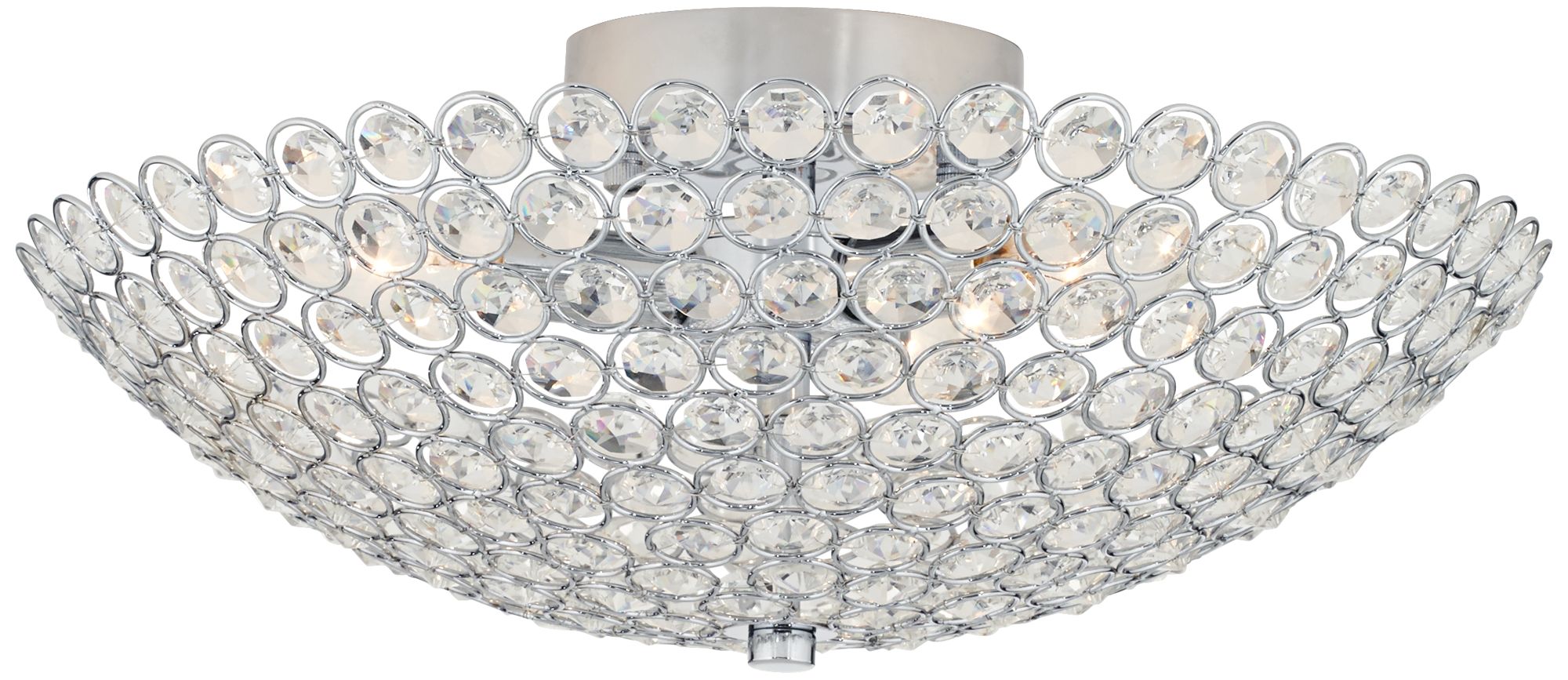 Possini Euro Design Geneva 12" Wide Crystal Ceiling Light 4R263